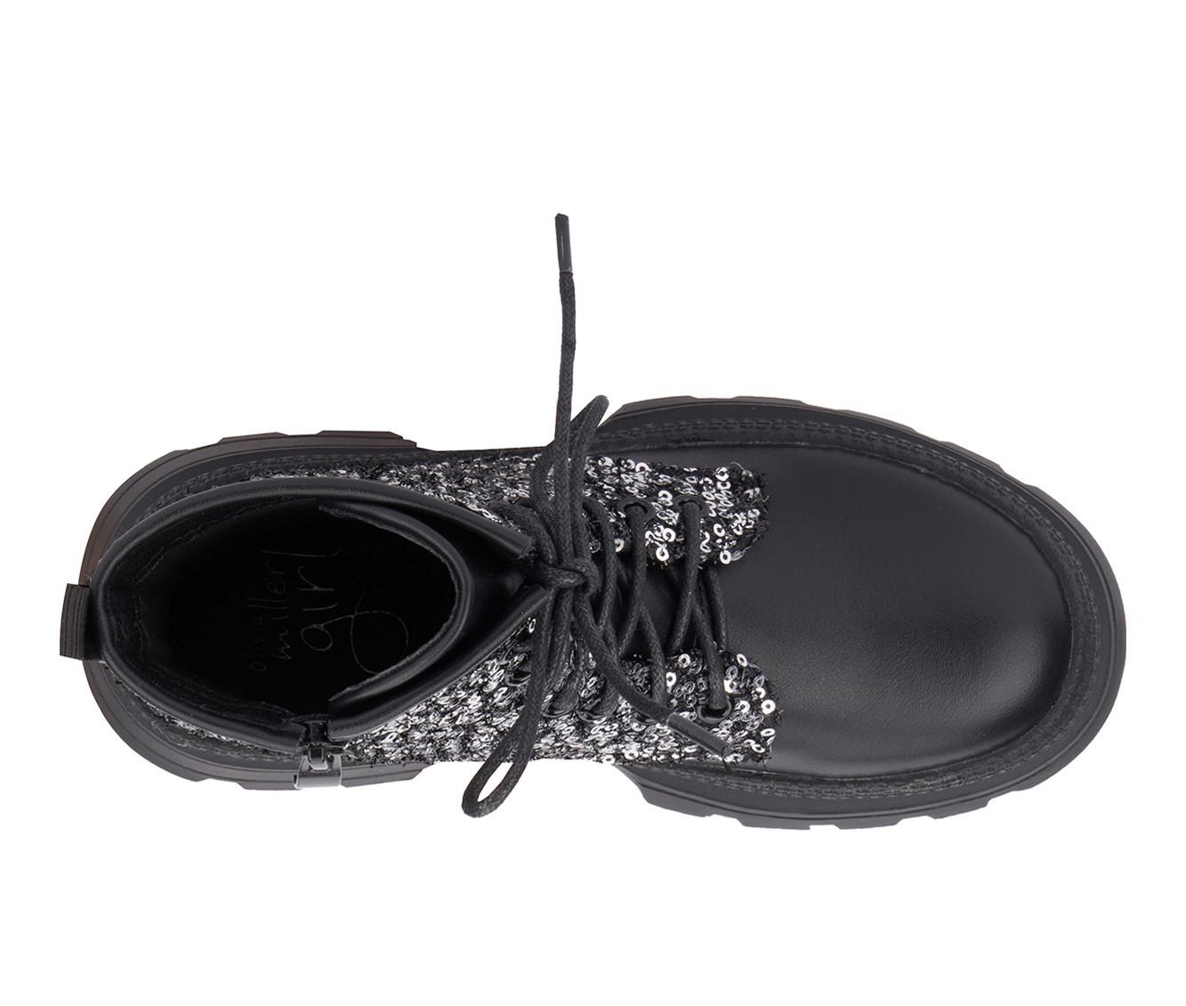 Girls' Olivia Miller Girl Little & Big Kid Galaxy Gal Combat Boots