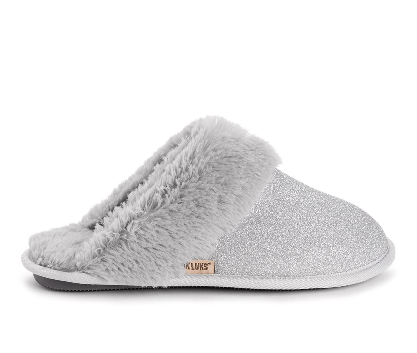 MUK LUKS Angled Sparkle Scruff Slippers