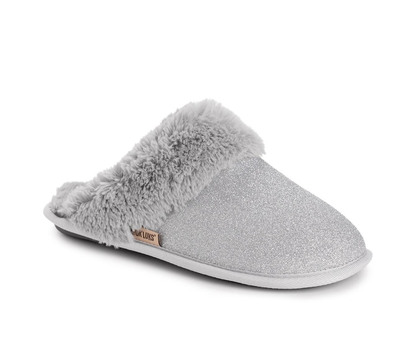 MUK LUKS Angled Sparkle Scruff Slippers