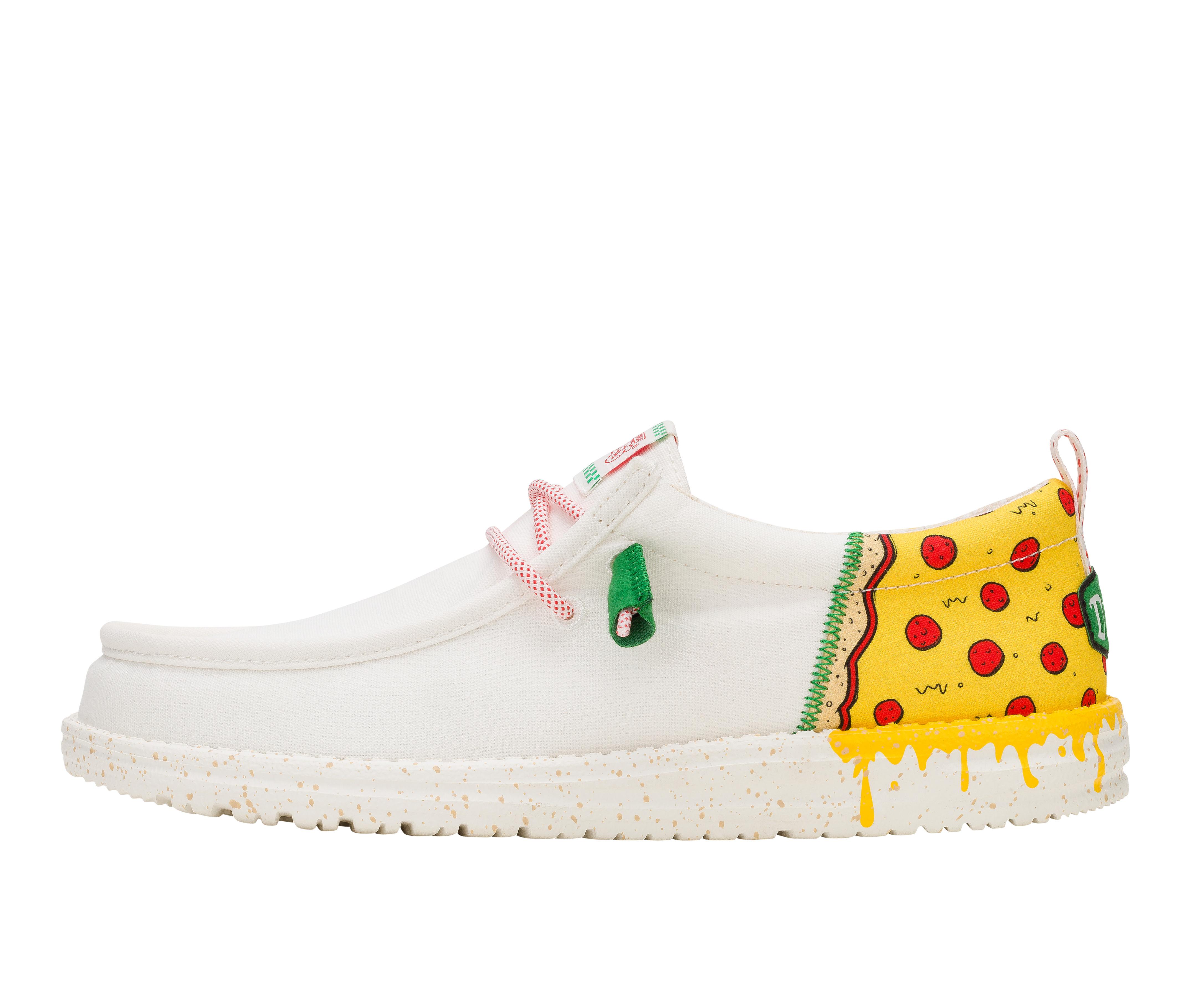 Men's HEYDUDE Wally Funk TMNT Pizza Casual Shoes