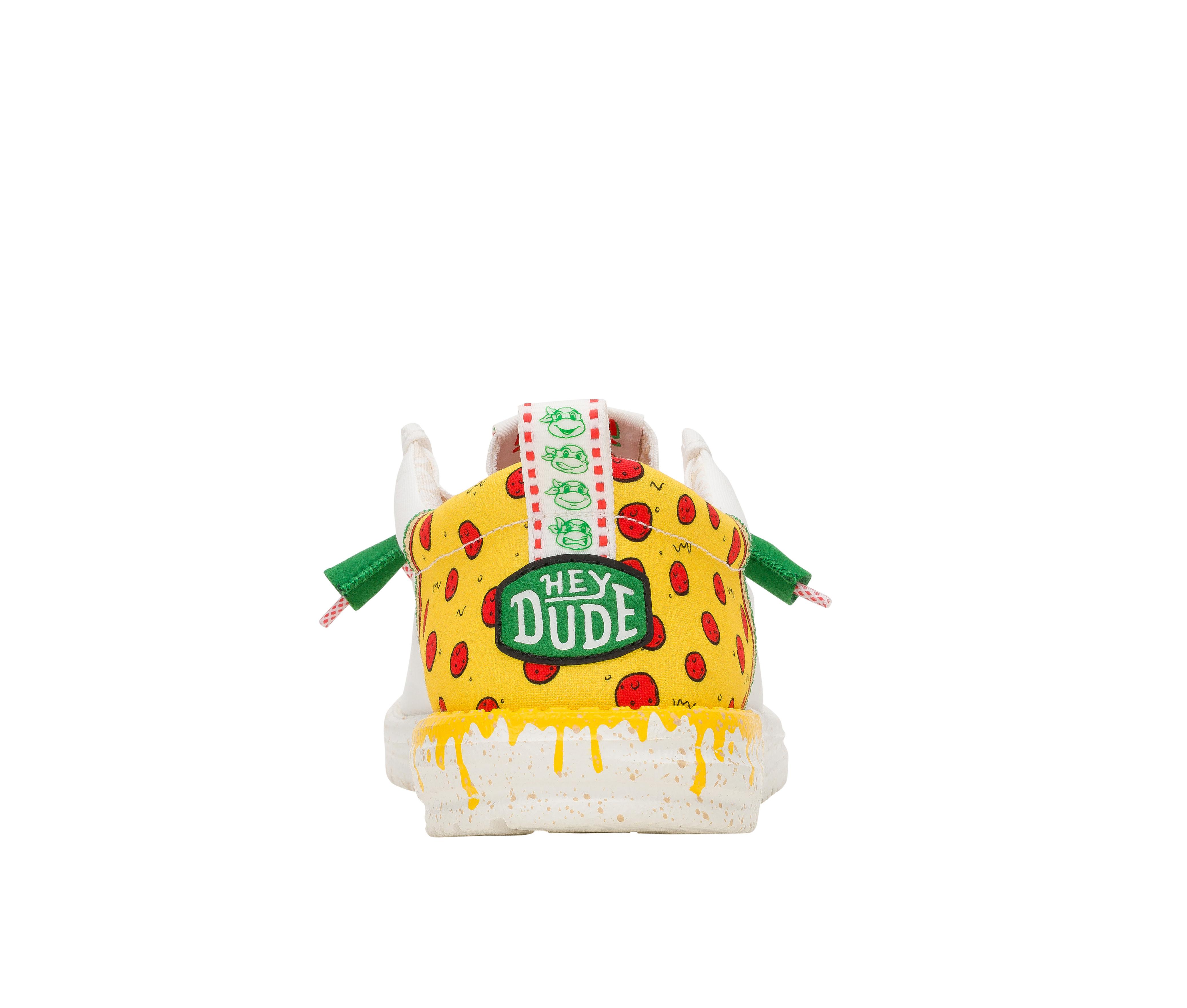 Men's HEYDUDE Wally Funk TMNT Pizza Casual Shoes