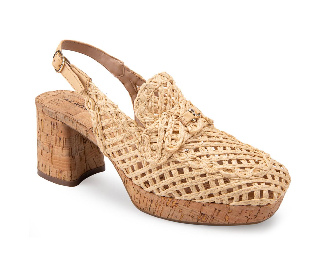 Women's Aerosoles Santiago Raffia Platfrom Pumps