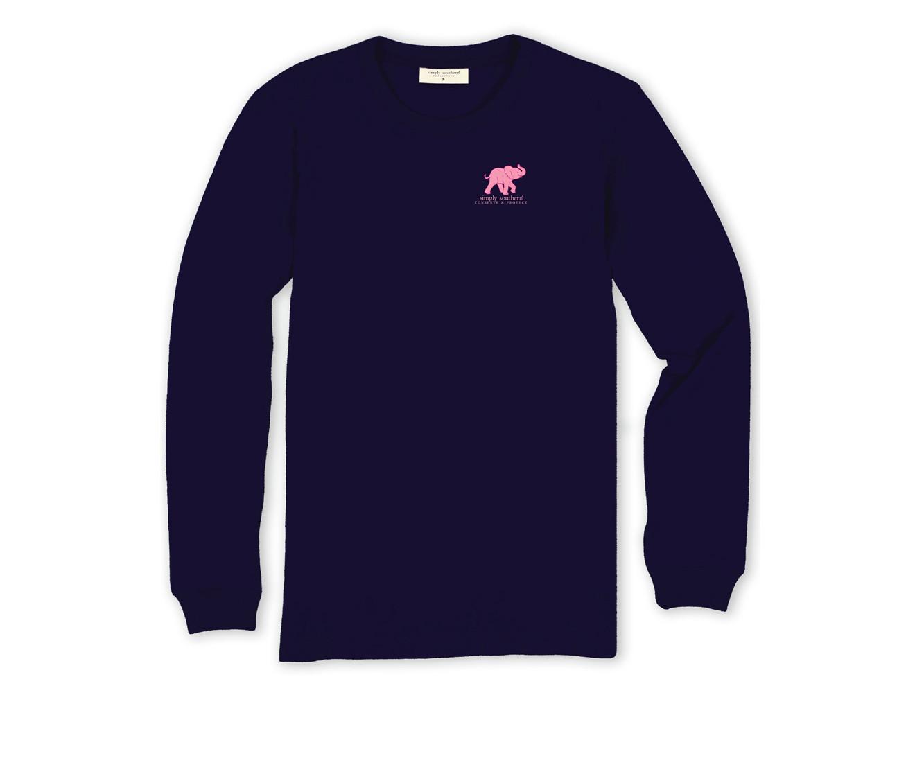 Simply Southern Tracking Elephant Long Sleeve Tee