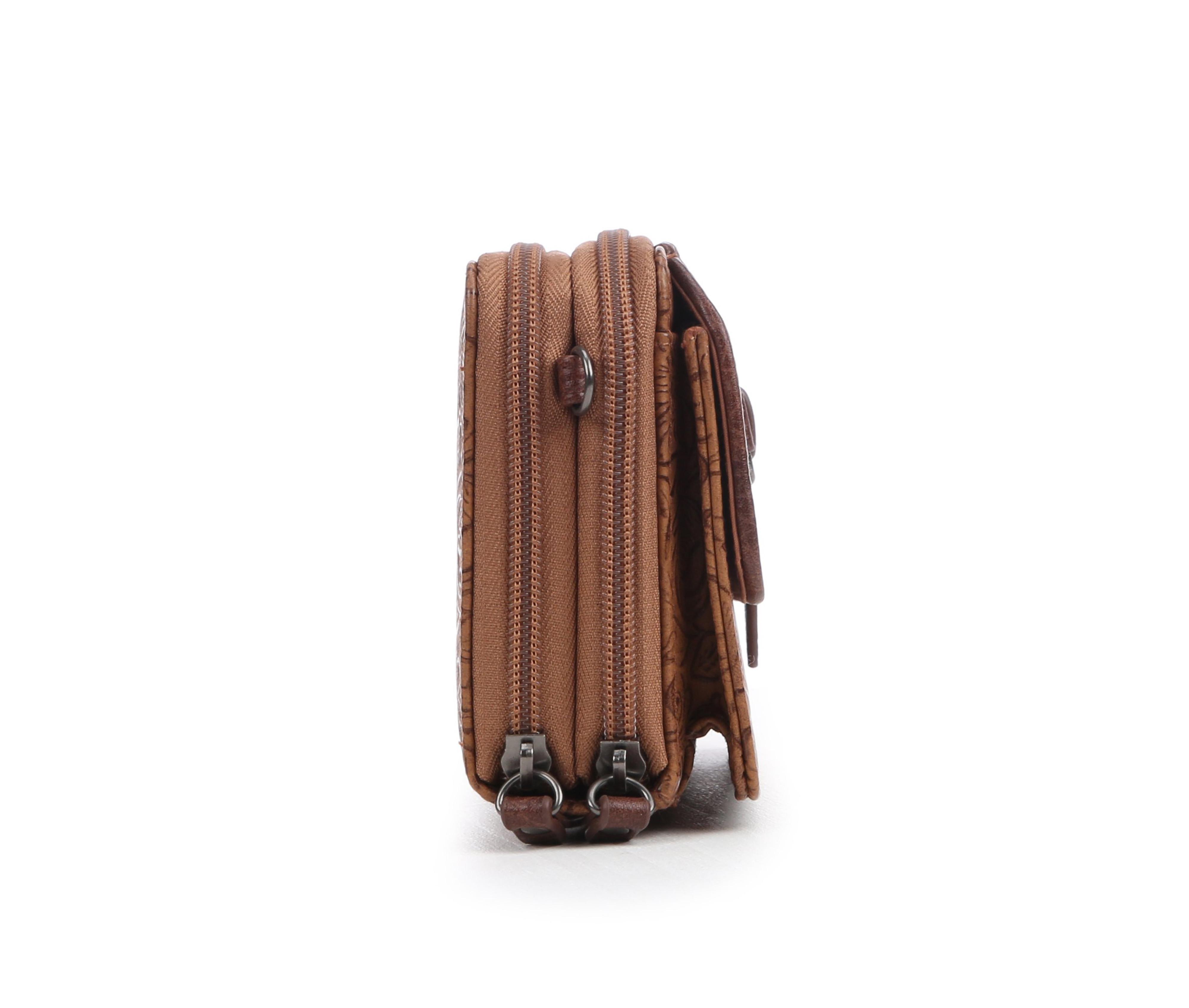 Bueno Of California Toiled Wallet on a String Crossbody Bag