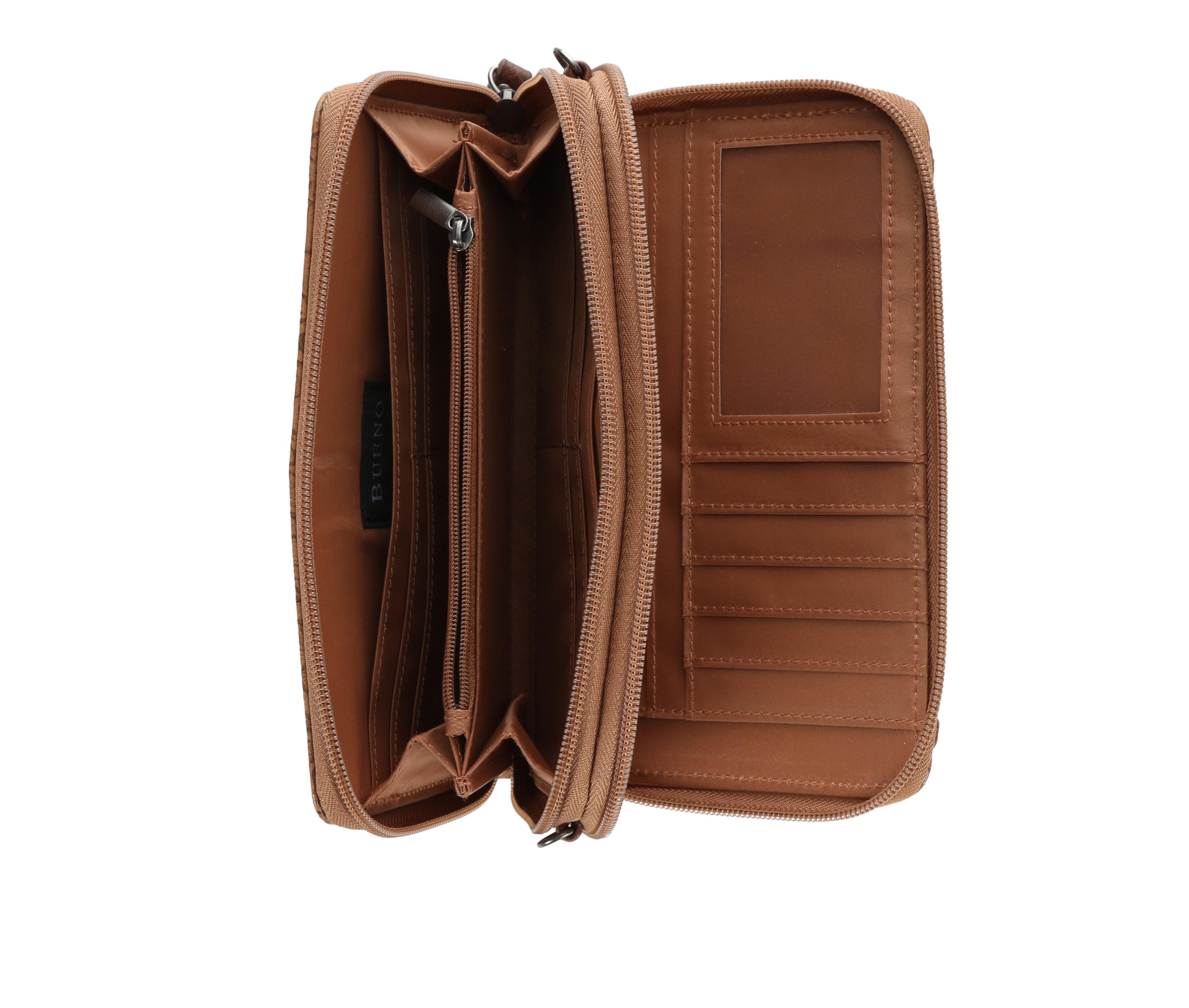 Bueno Of California Toiled Wallet on a String Crossbody Bag