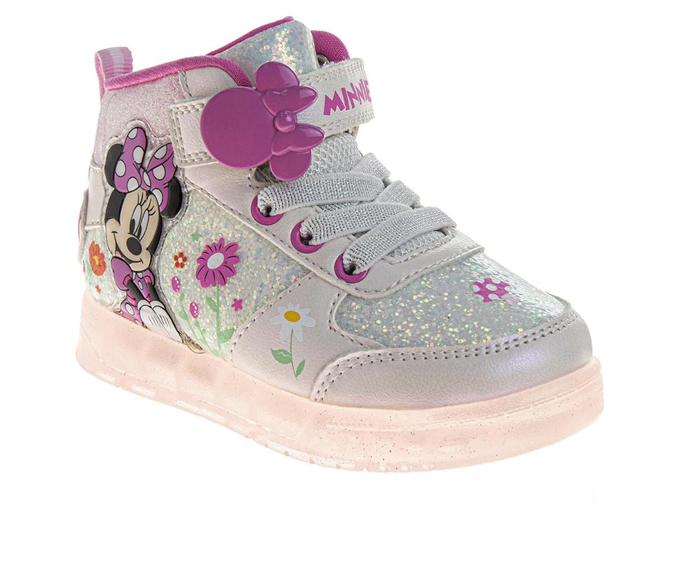 Girls' Disney Toddler Minnie Mouse Flower Hi-Top Sneakers