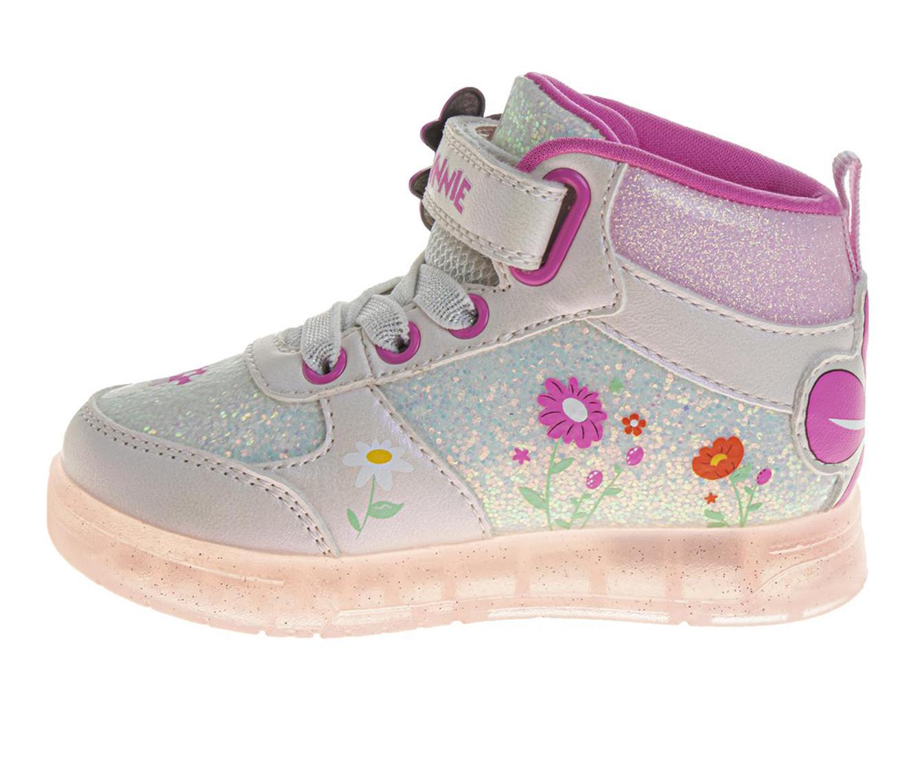 Girls' Disney Toddler Minnie Mouse Flower Hi-Top Sneakers