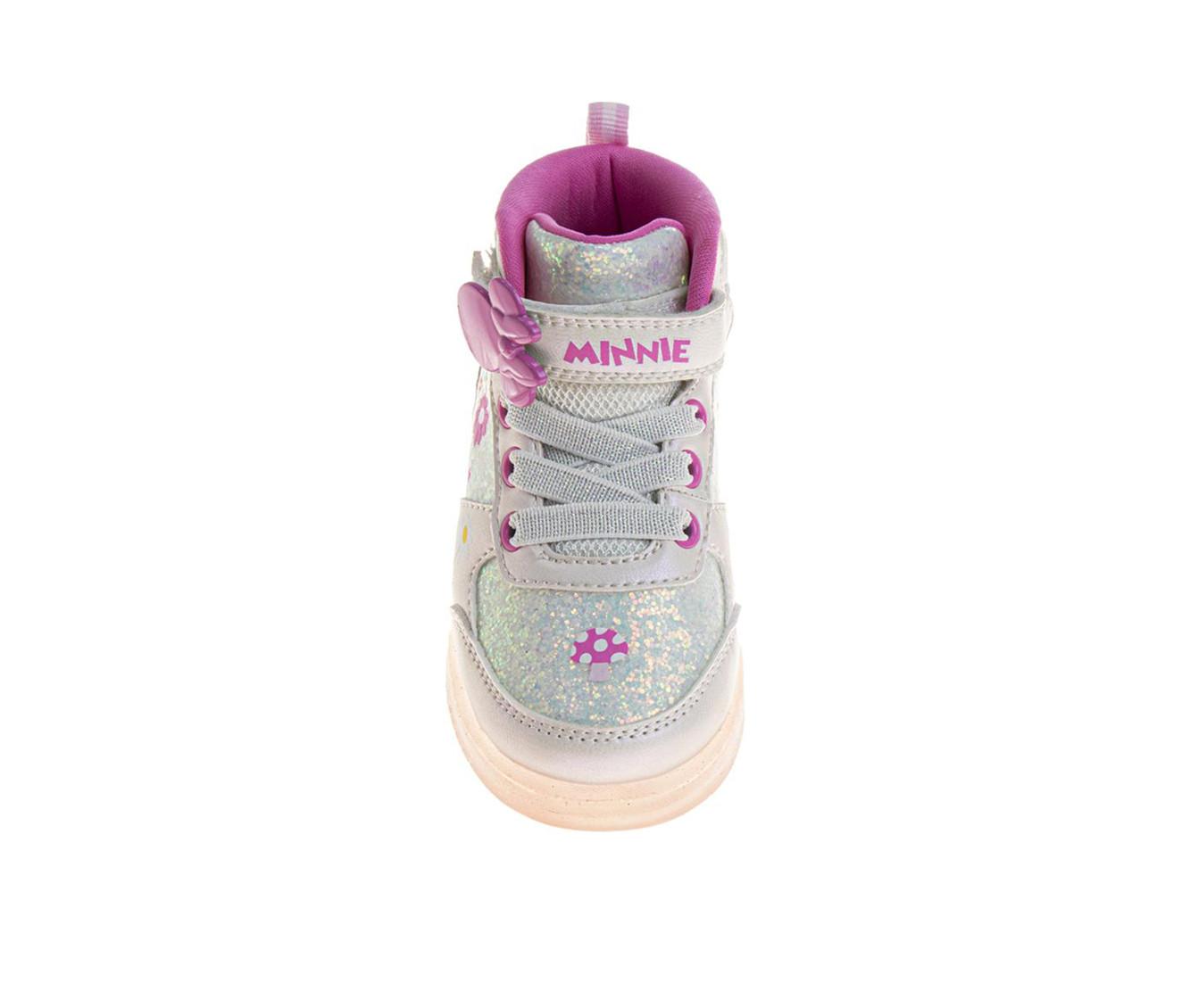 Girls' Disney Toddler Minnie Mouse Flower Hi-Top Sneakers