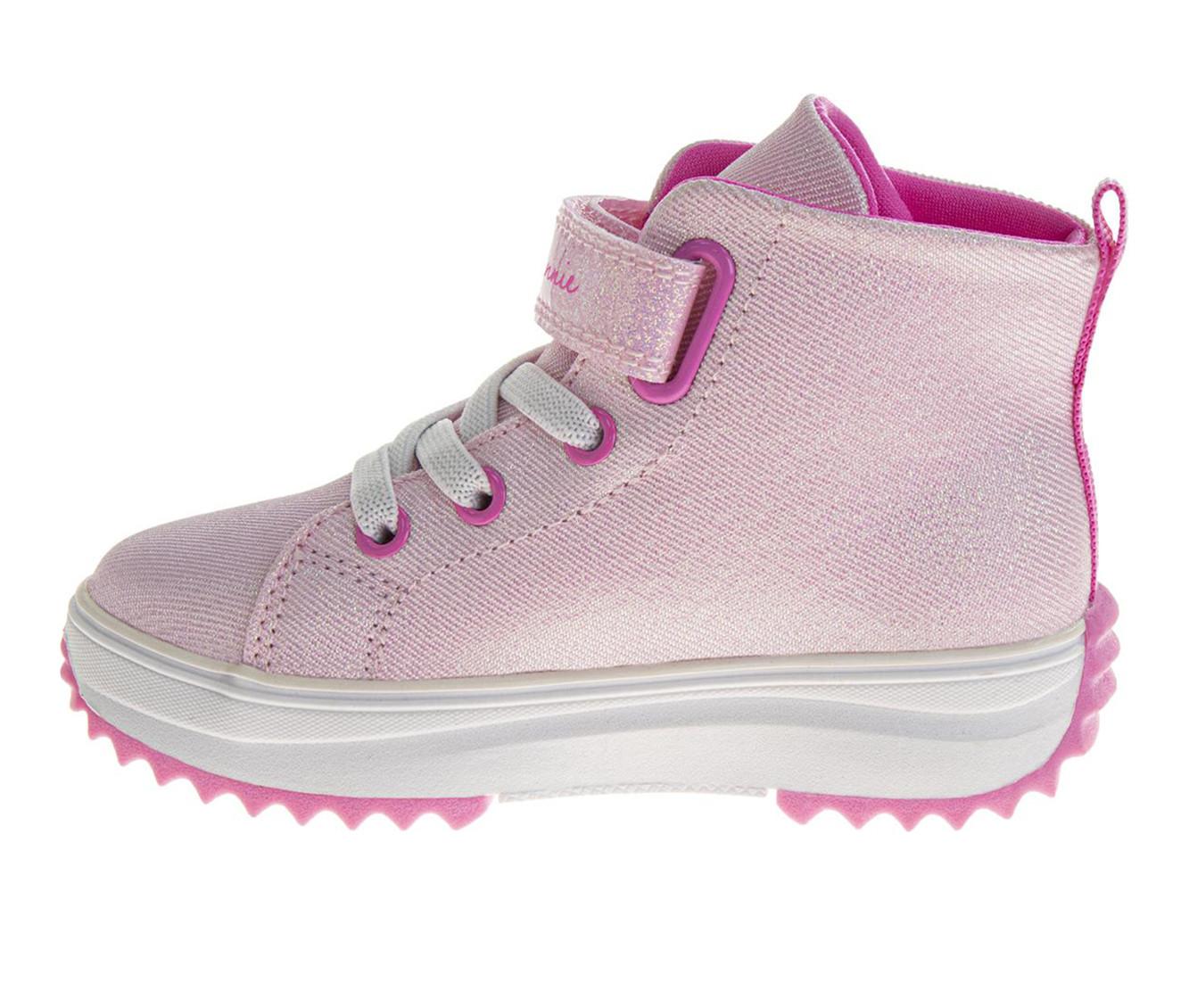 Girls' Disney Toddler Minnie Mouse Glitter Hi Top Sneakers