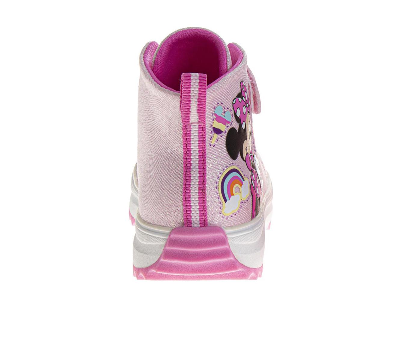 Girls' Disney Toddler Minnie Mouse Glitter Hi Top Sneakers