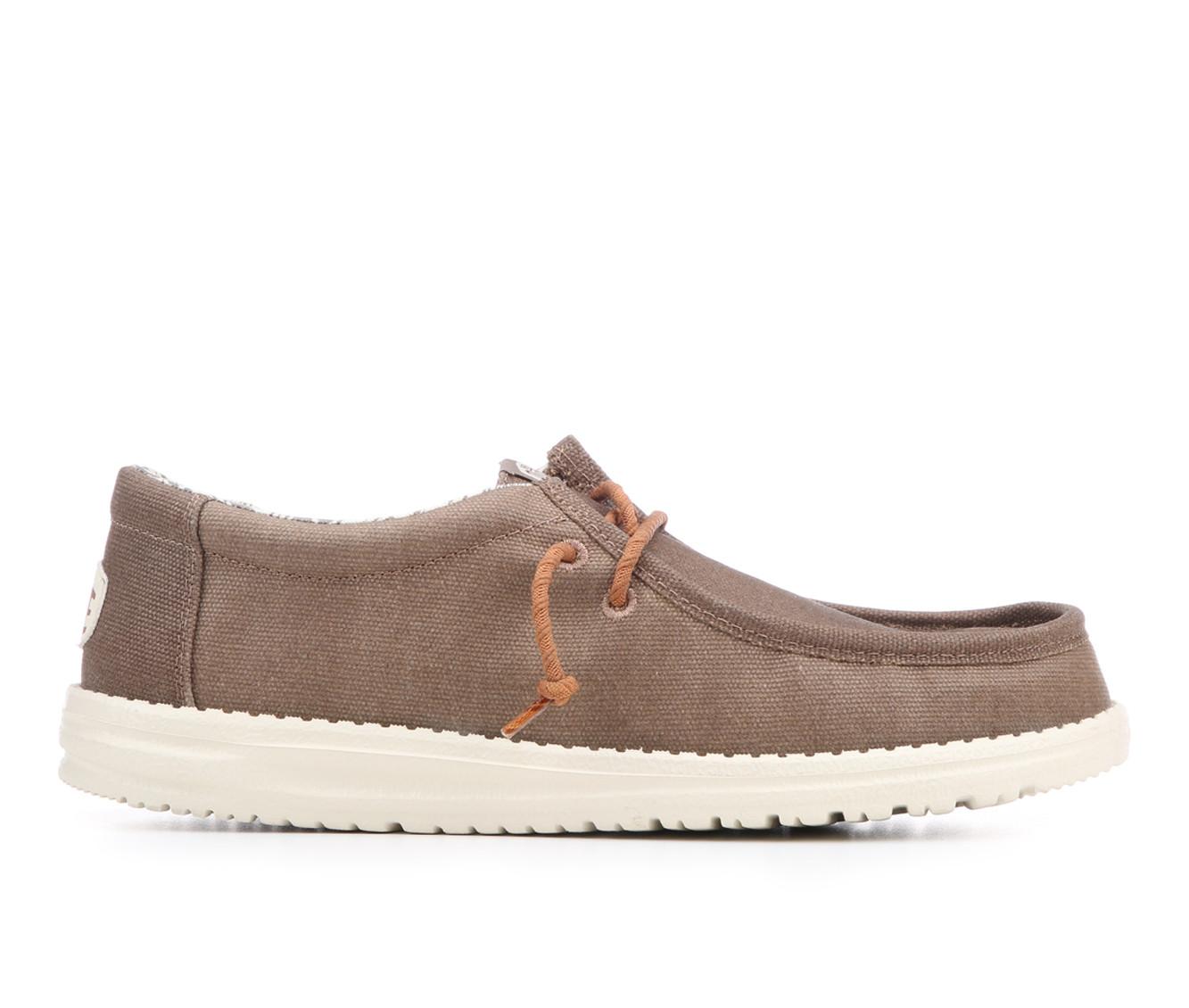 Men's HEYDUDE Wally Waxed Canvas Casual Shoes