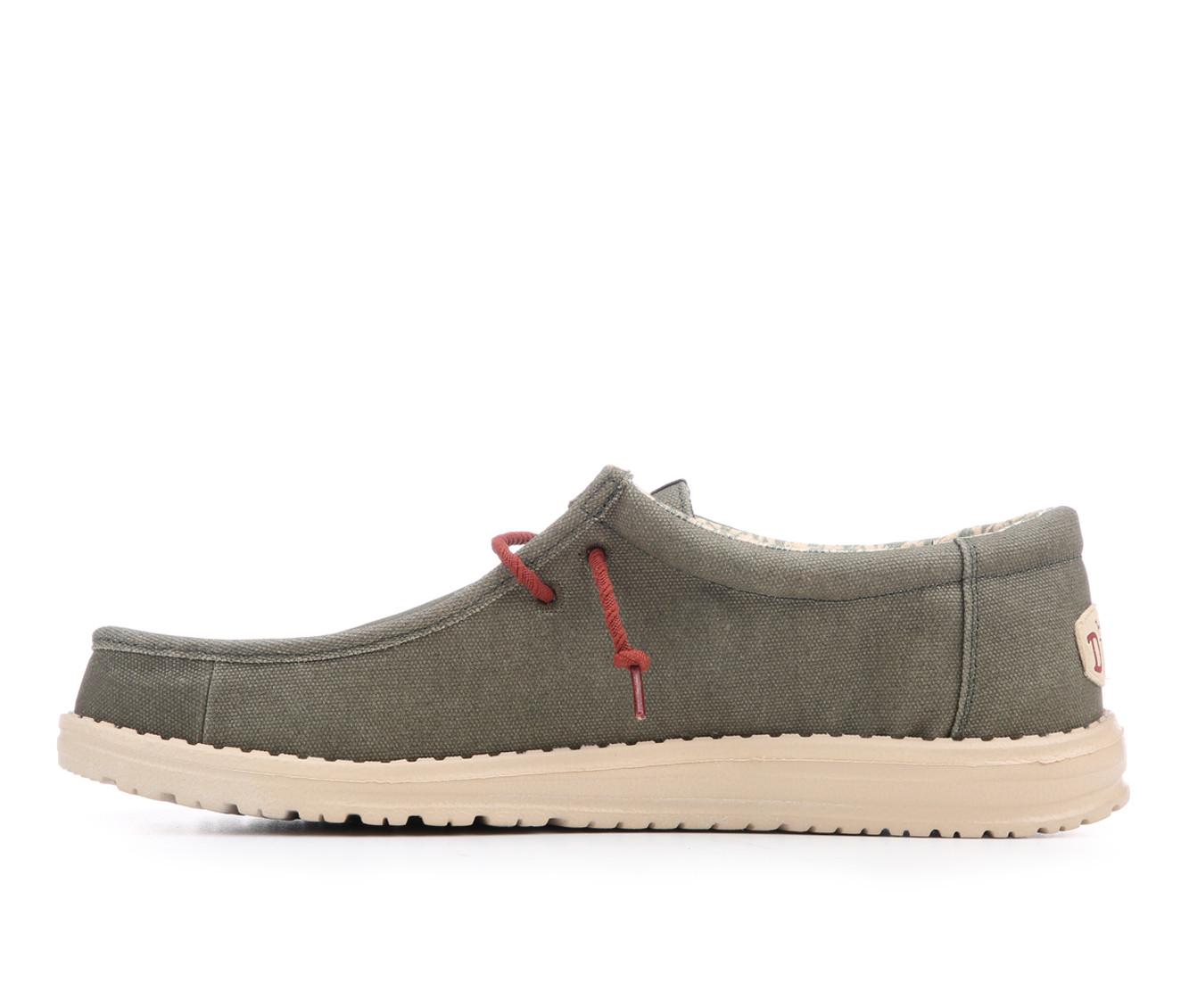 Men's HEYDUDE Wally Waxed Canvas Casual Shoes