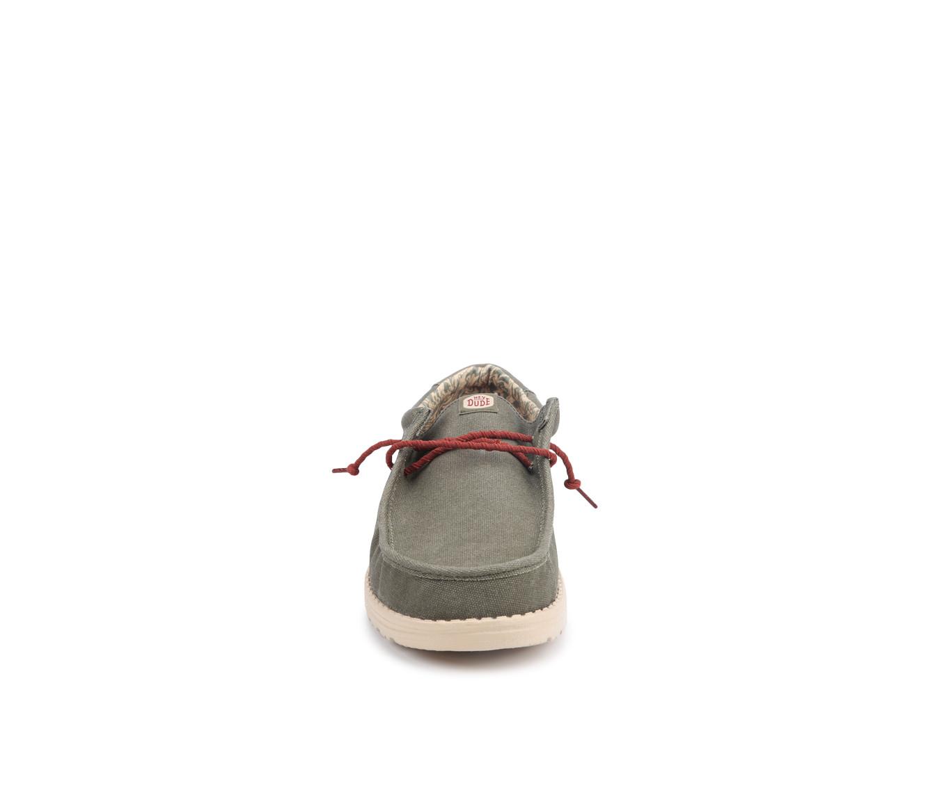 Men's HEYDUDE Wally Waxed Canvas Casual Shoes