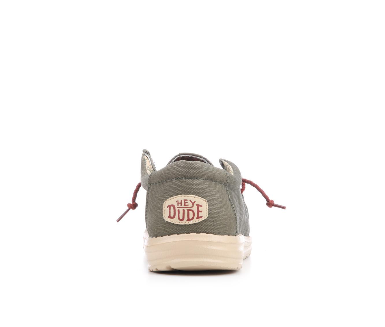 Men's HEYDUDE Wally Waxed Canvas Casual Shoes