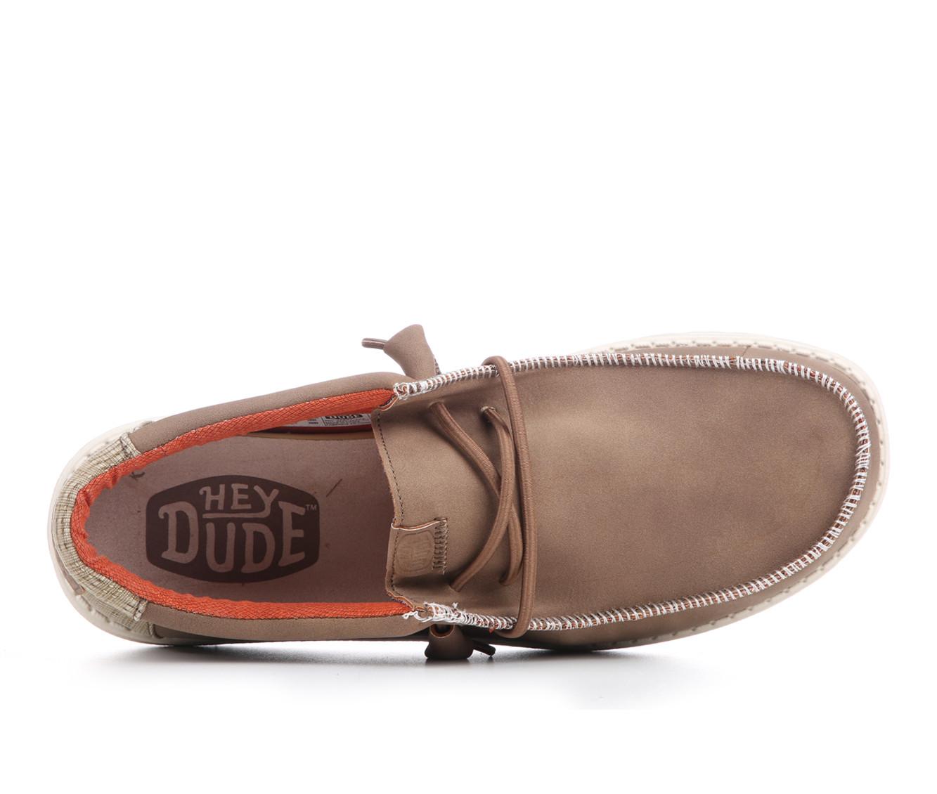 Men's HEYDUDE Wally Fabricated Leather Casual Shoes