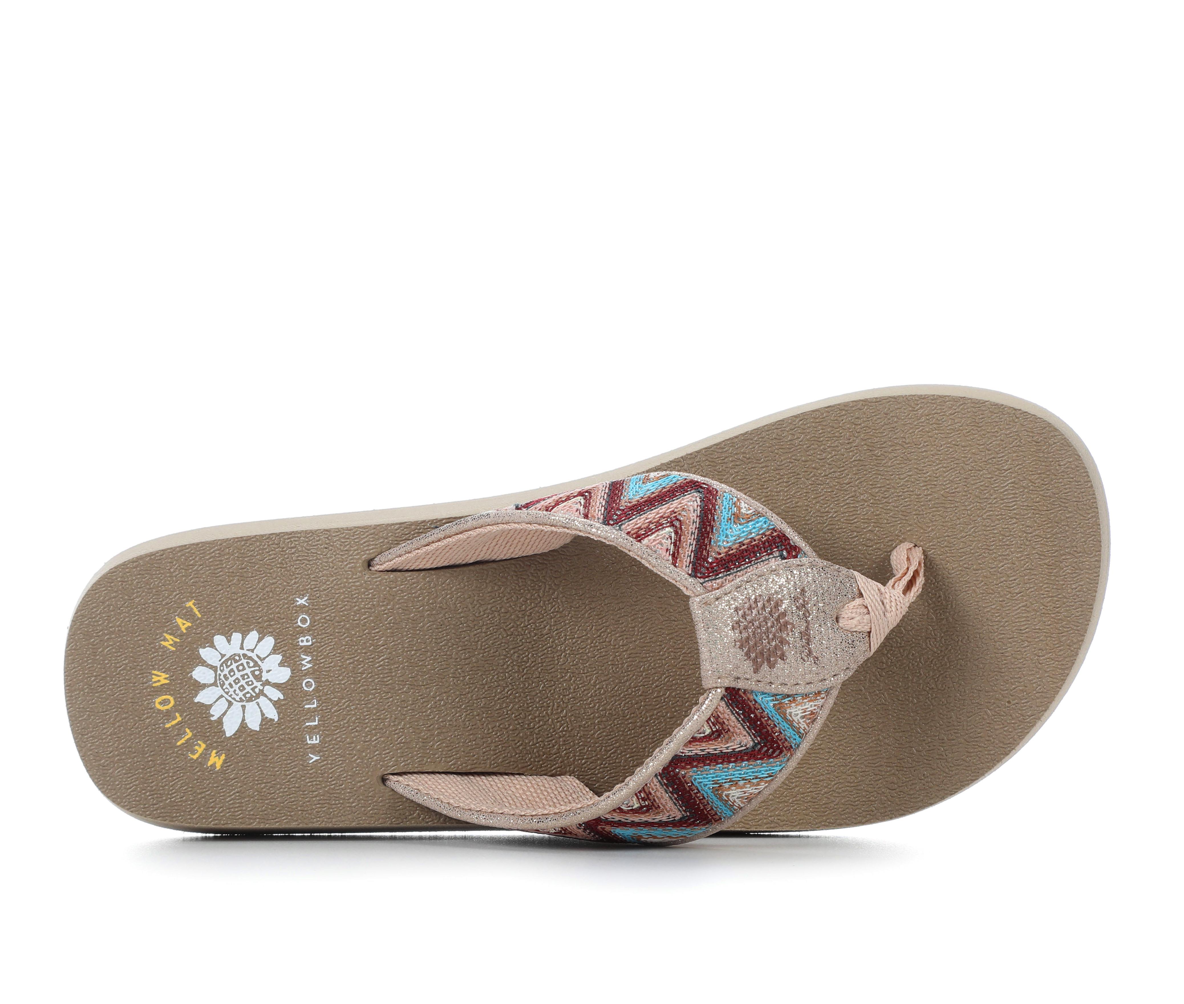 Women's Yellow Box Naria Flip-Flops