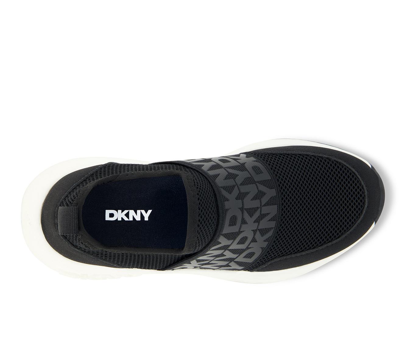 DKNY Big cheapest Kids Girls Ombre Logo Slip On Black& White Sneakers/Sz:2/NWT