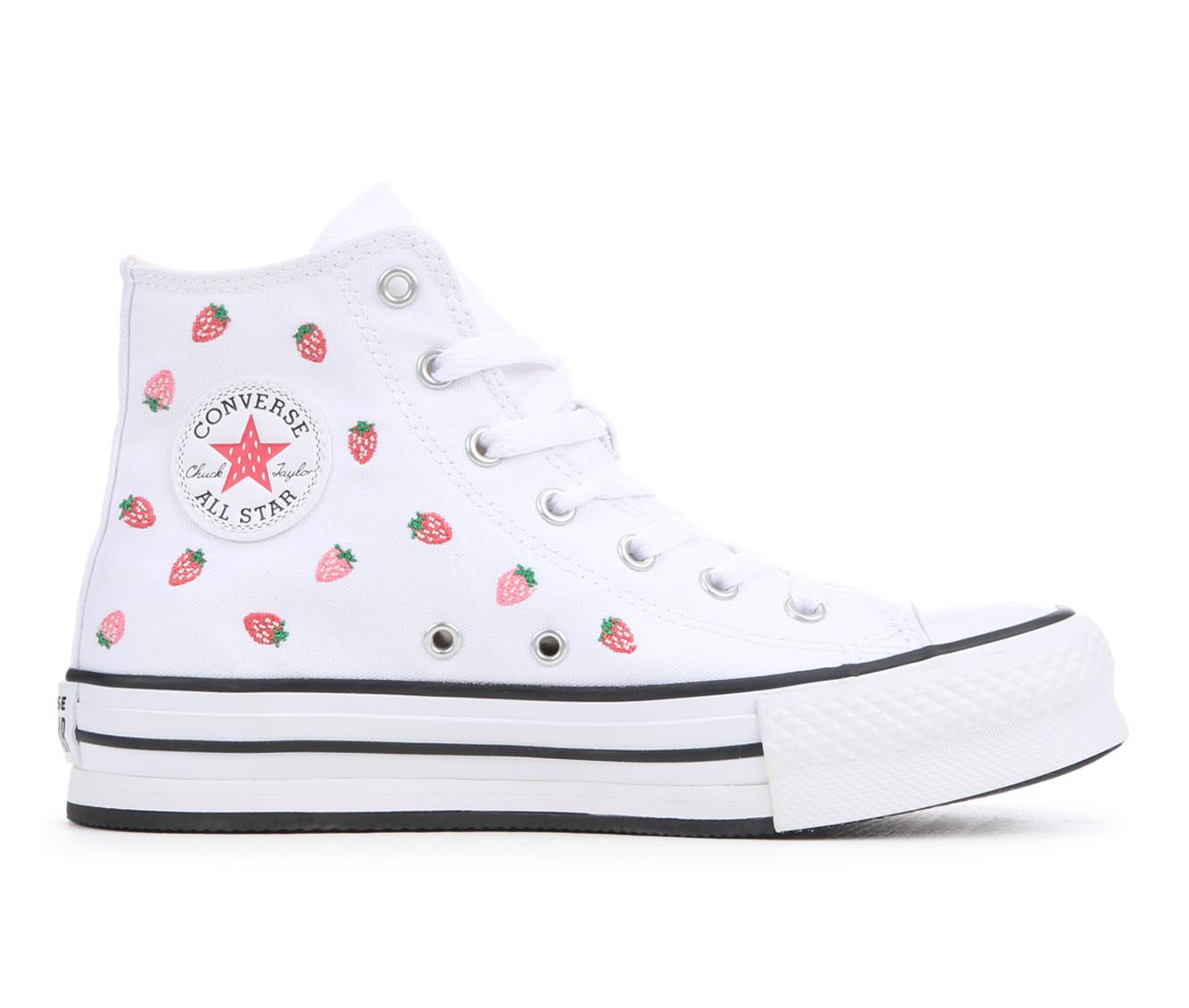 Girls' Converse Big Kid Chuck Taylor Lift Strawberry High-Top Sneakers
