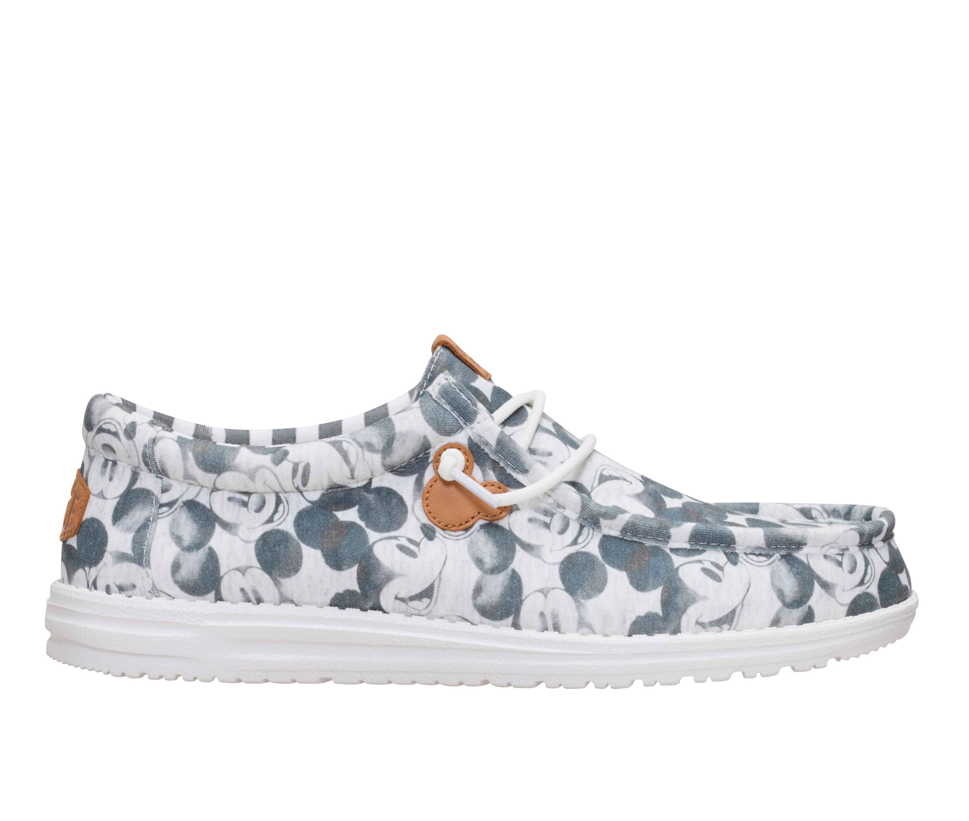 Men's HEYDUDE Wally Mickey Mouse Print Casual Shoes