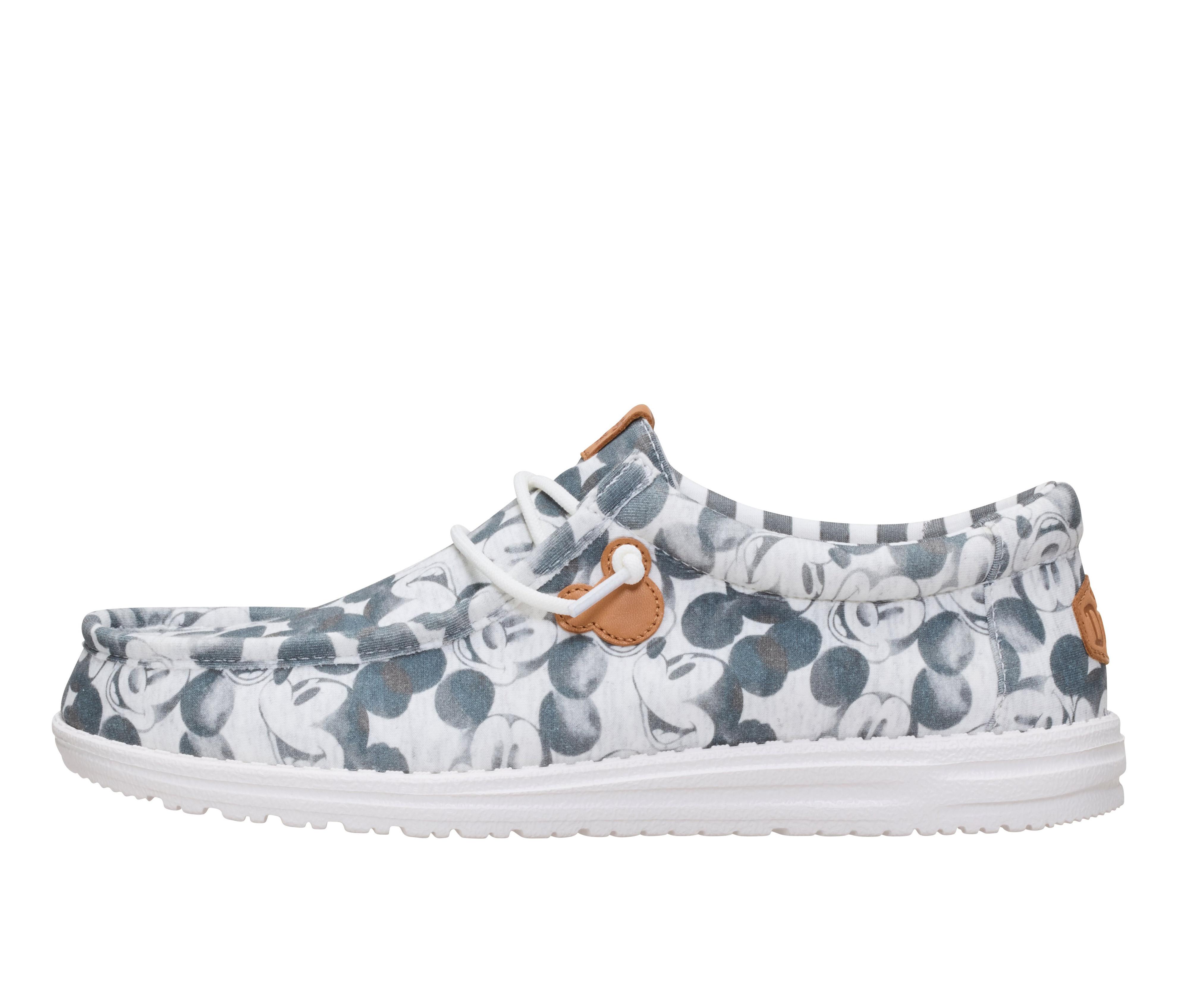 Men's HEYDUDE Wally Mickey Mouse Print Casual Shoes