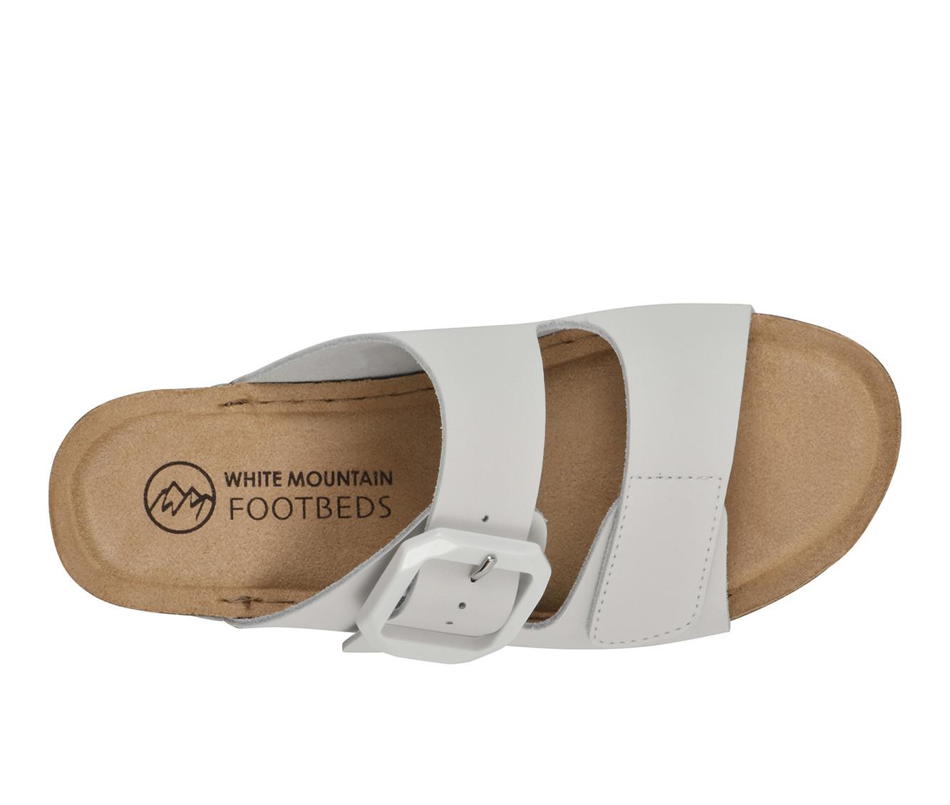 Women's White Mountain Fearful Footbed Sandals