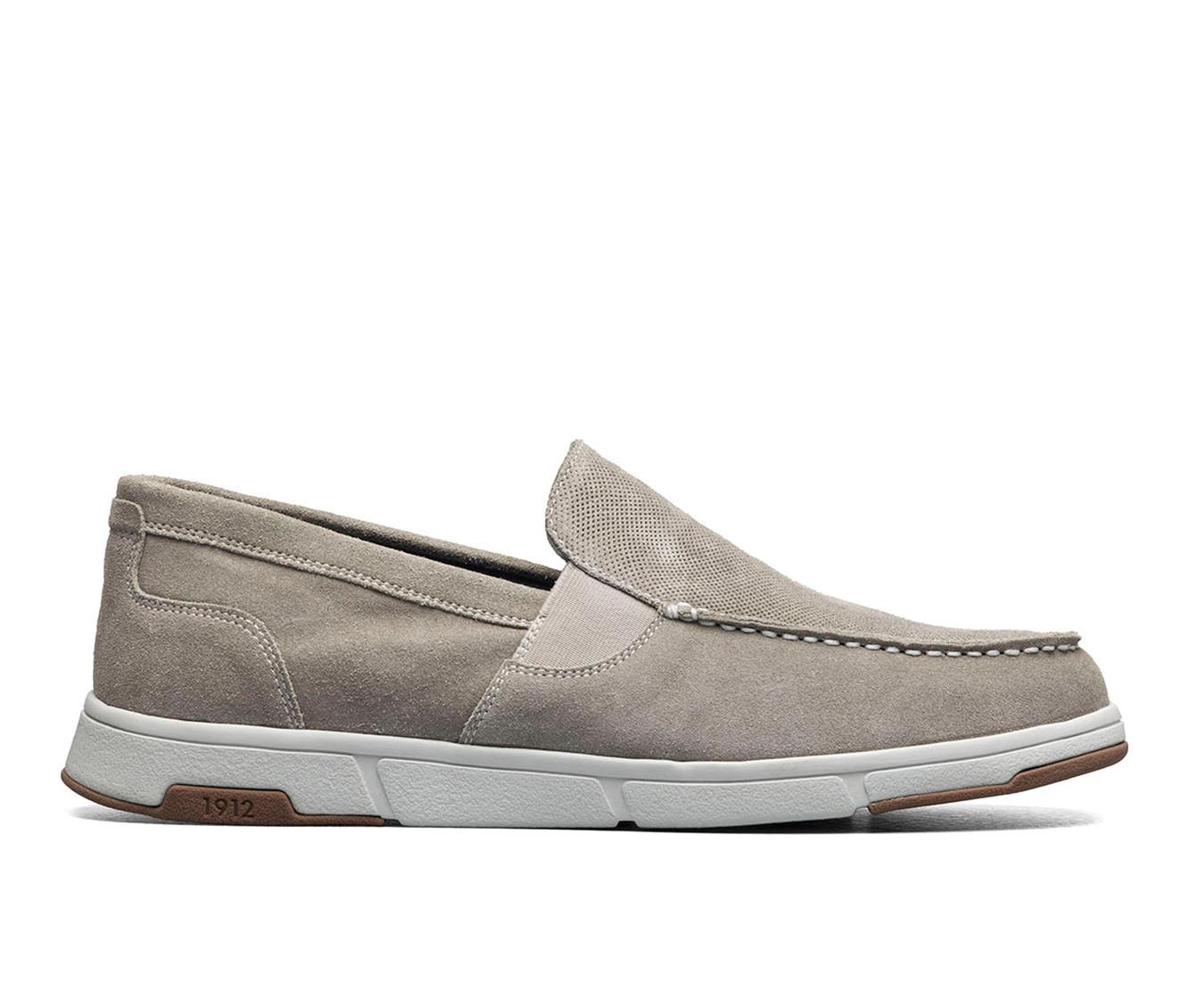 Men's Nunn Bush Luca Suede Moc Toe Venetian Slip On Loafers