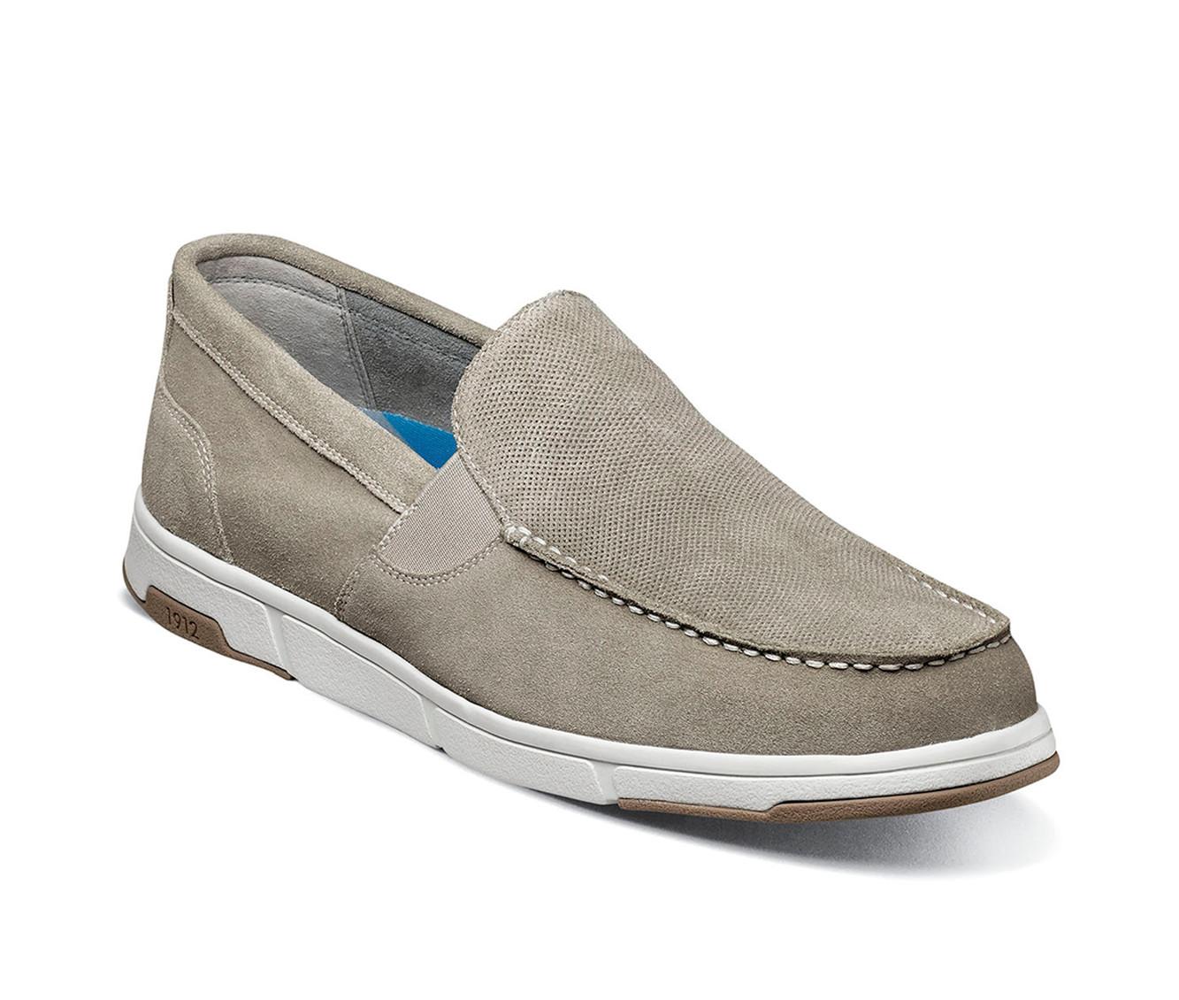 Men's Nunn Bush Luca Suede Moc Toe Venetian Slip On Loafers