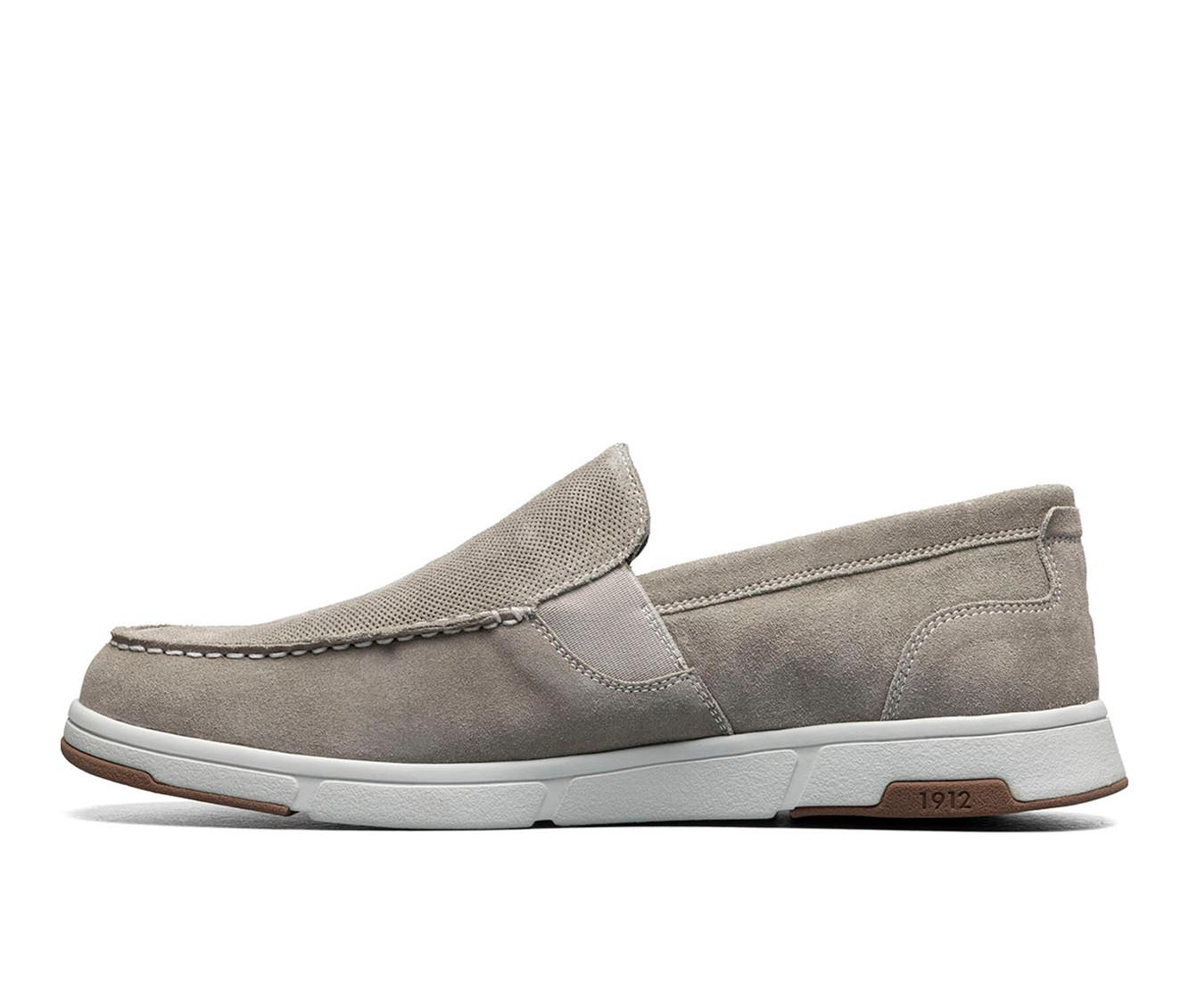 Men's Nunn Bush Luca Suede Moc Toe Venetian Slip On Loafers