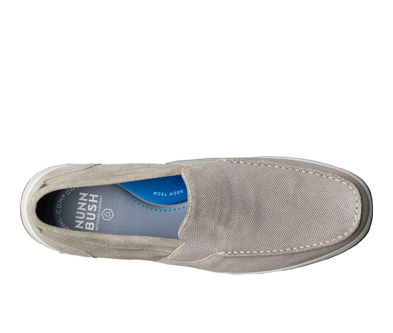 Men's Nunn Bush Luca Suede Moc Toe Venetian Slip On Loafers