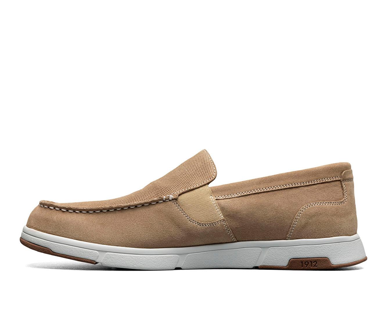 Men's Nunn Bush Luca Suede Moc Toe Venetian Slip On Loafers