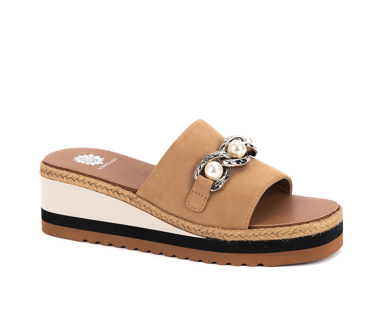 Women's Yellow Box Adelfia Wedge Sandals