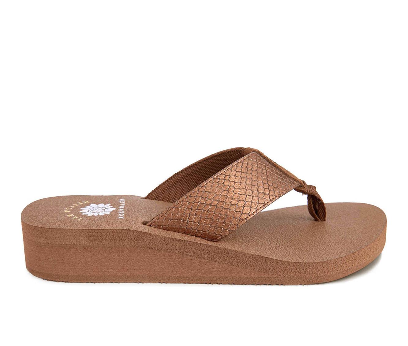 Women's Yellow Box Chellie Wedge Flip-Flops