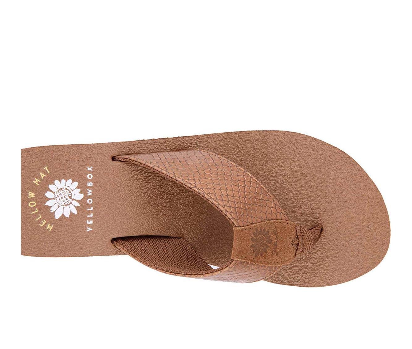 Women's Yellow Box Chellie Wedge Flip-Flops