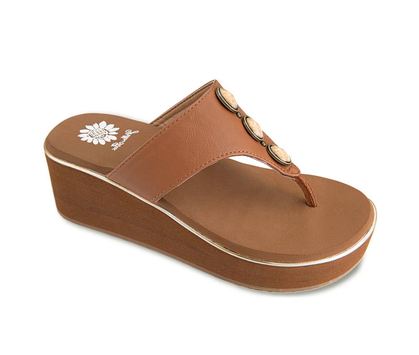 Women's Yellow Box Dazie Flip-Flops