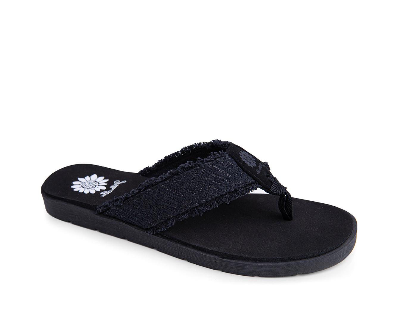 Women's Yellow Box Faddy Flip-Flops