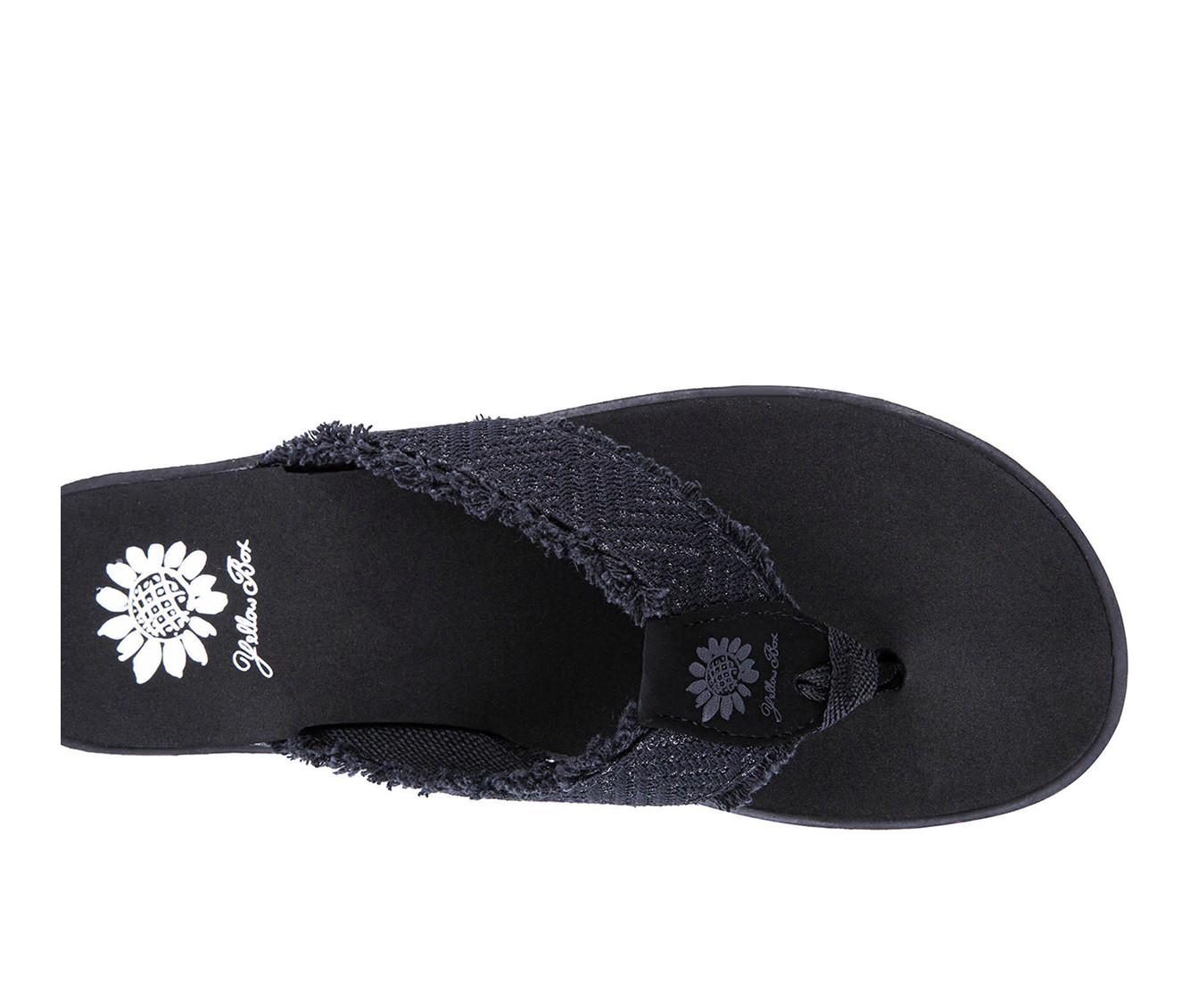 Women's Yellow Box Faddy Flip-Flops