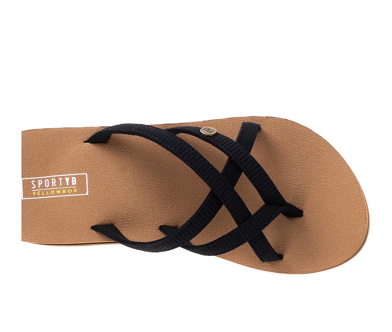 Women's Yellow Box Misaki Flip-Flops