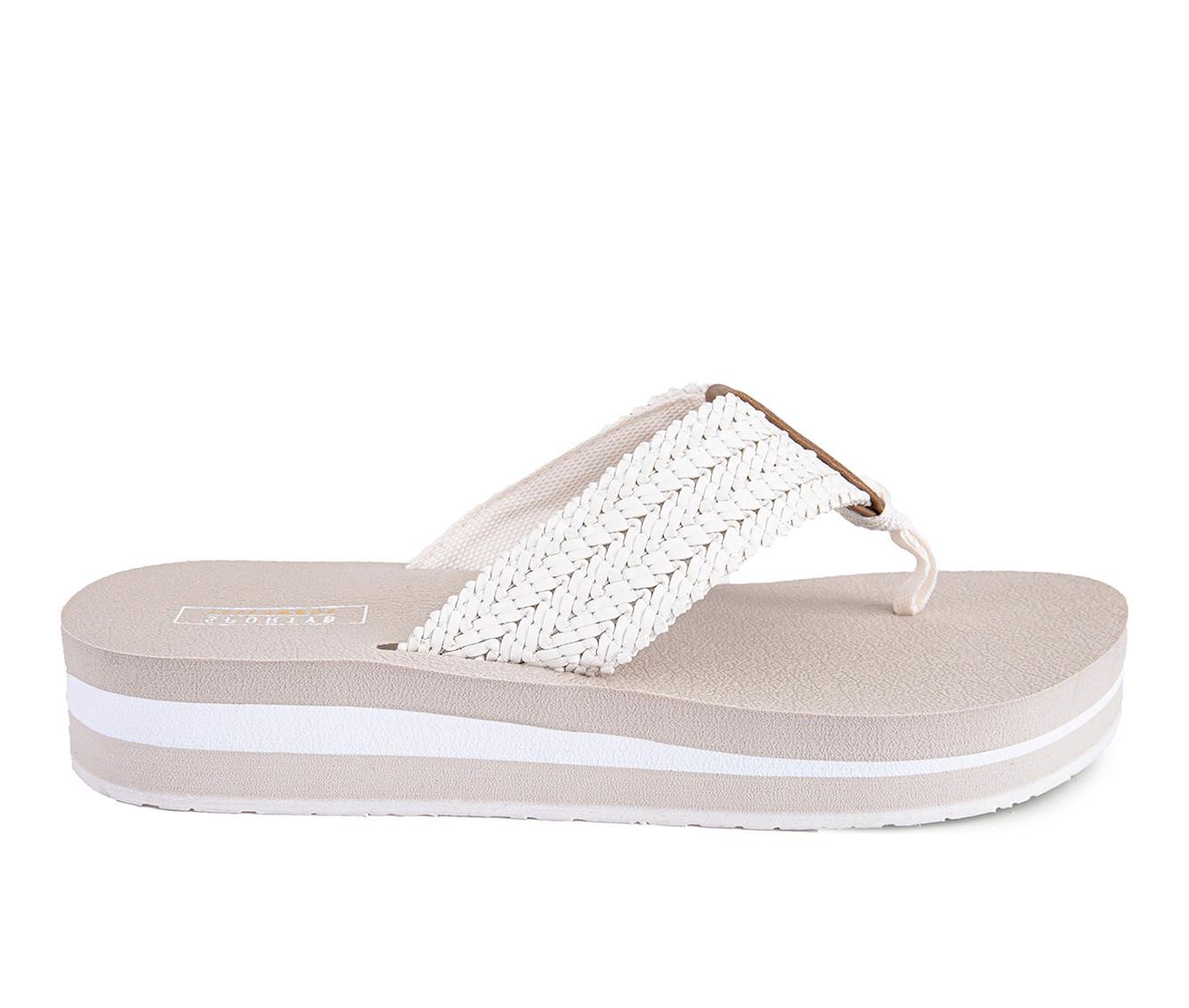 Women's Yellow Box Misha Flip-Flops