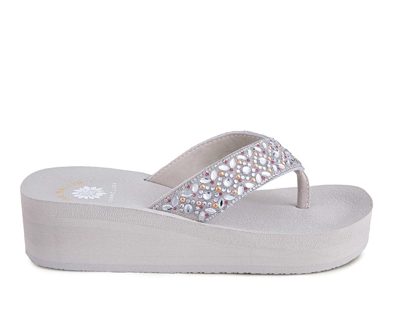 Women's Yellow Box Penza Wedge Flip-Flops
