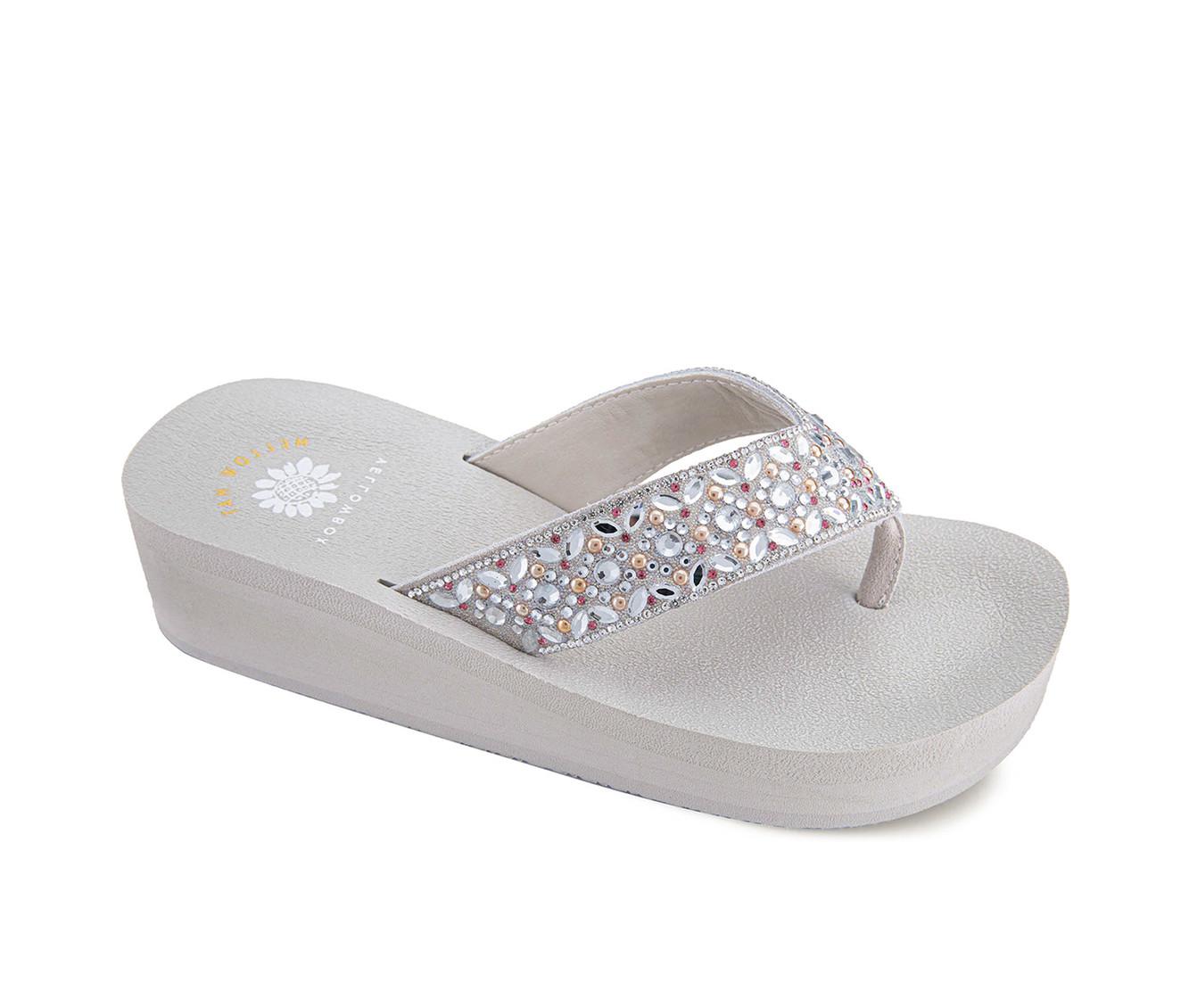 Women's Yellow Box Penza Wedge Flip-Flops