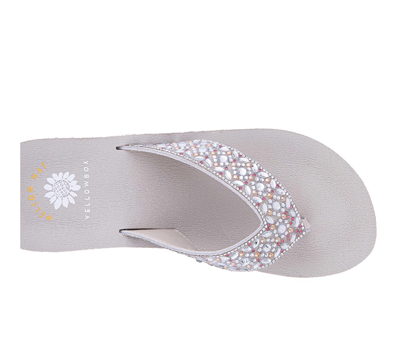 Women's Yellow Box Penza Wedge Flip-Flops