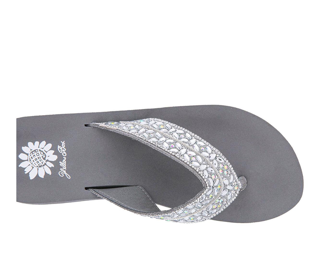 Women's Yellow Box Rhea Wedge Flip-Flops