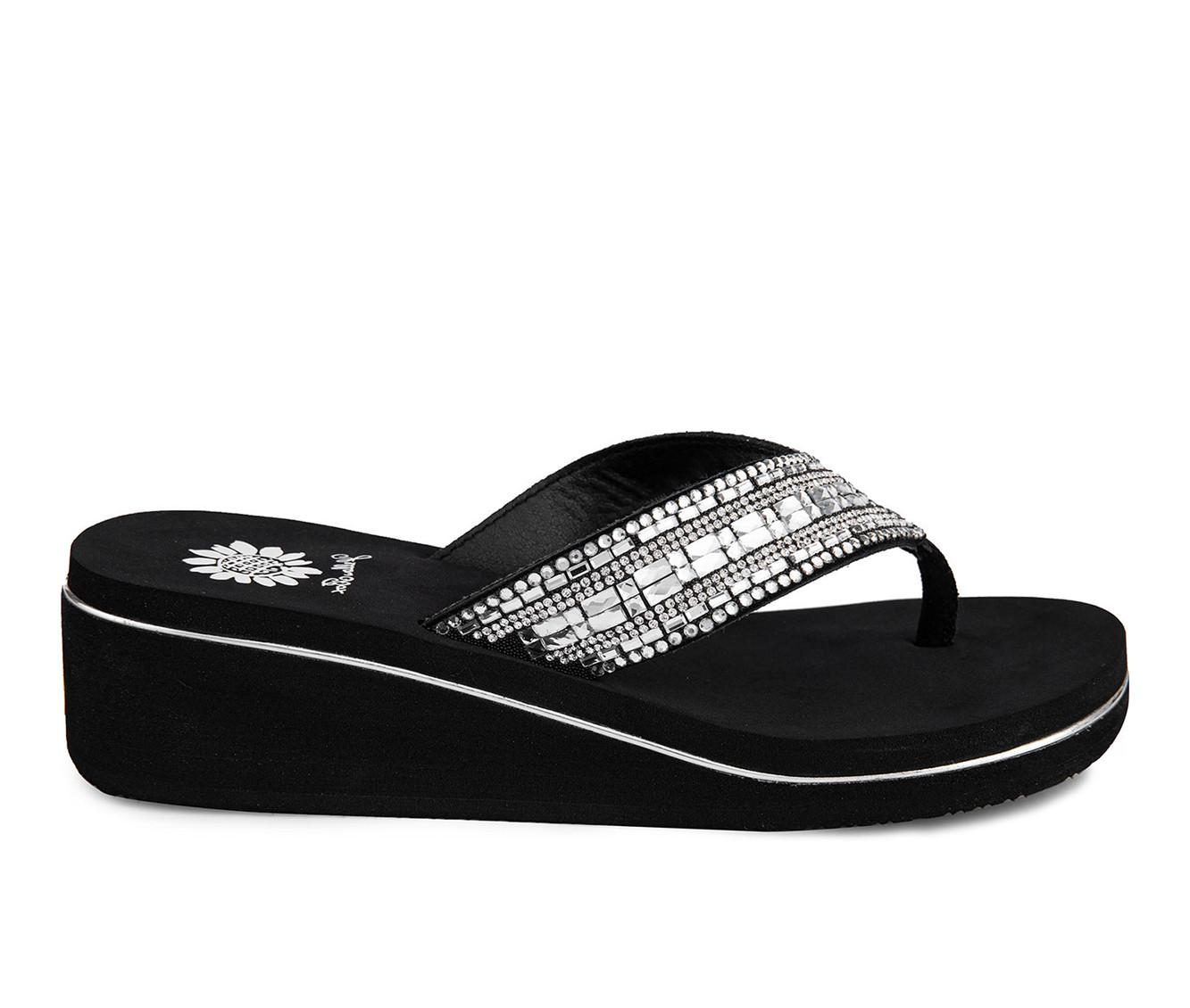 Women's Yellow Box Sunvale Wedge Flip-Flops