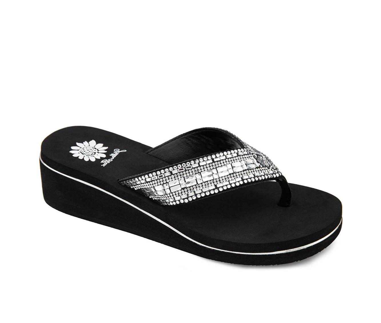 Women's Yellow Box Sunvale Wedge Flip-Flops
