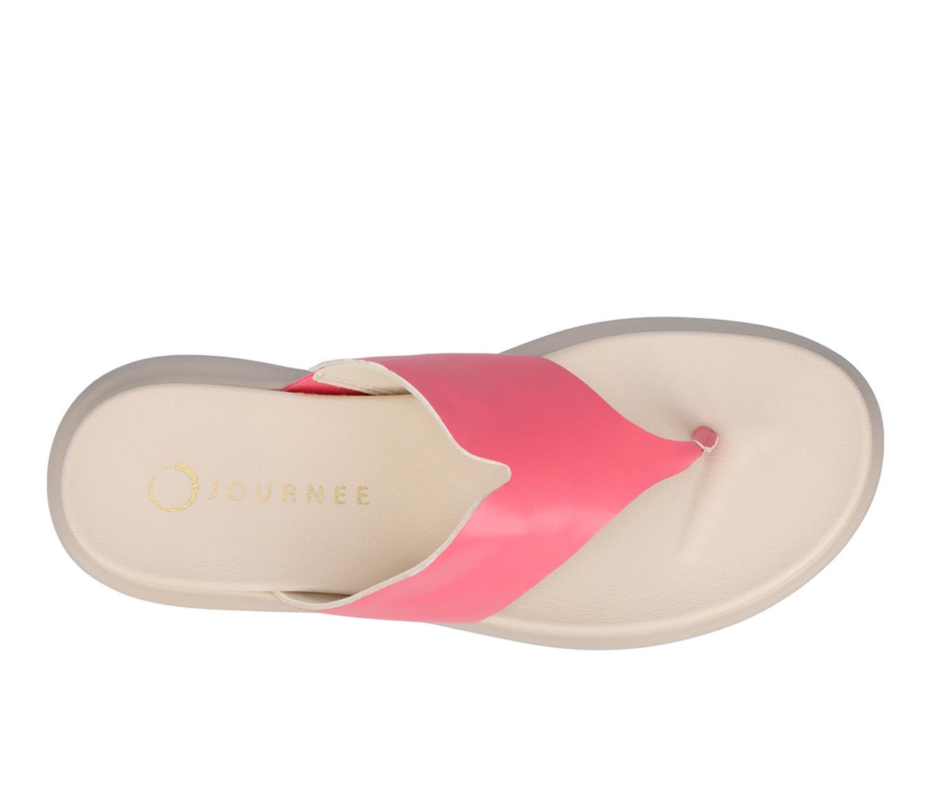 Women's Journee Collection Carah Platform Flip-Flops