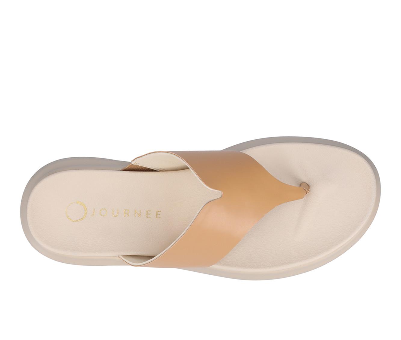 Women's Journee Collection Carah Platform Flip-Flops