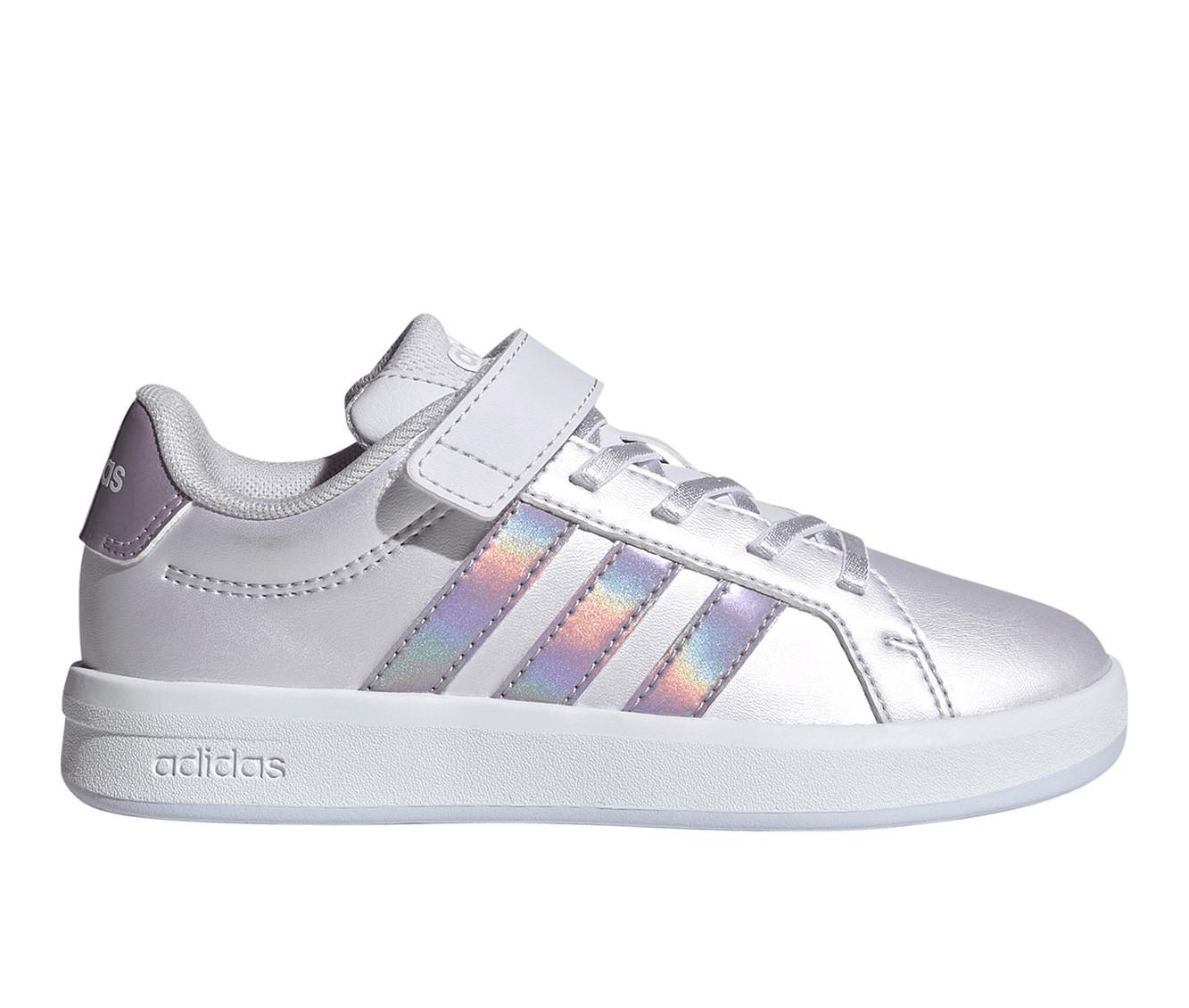 Girls' Adidas Little Kid Grand Court 3.0 El C Sneakers