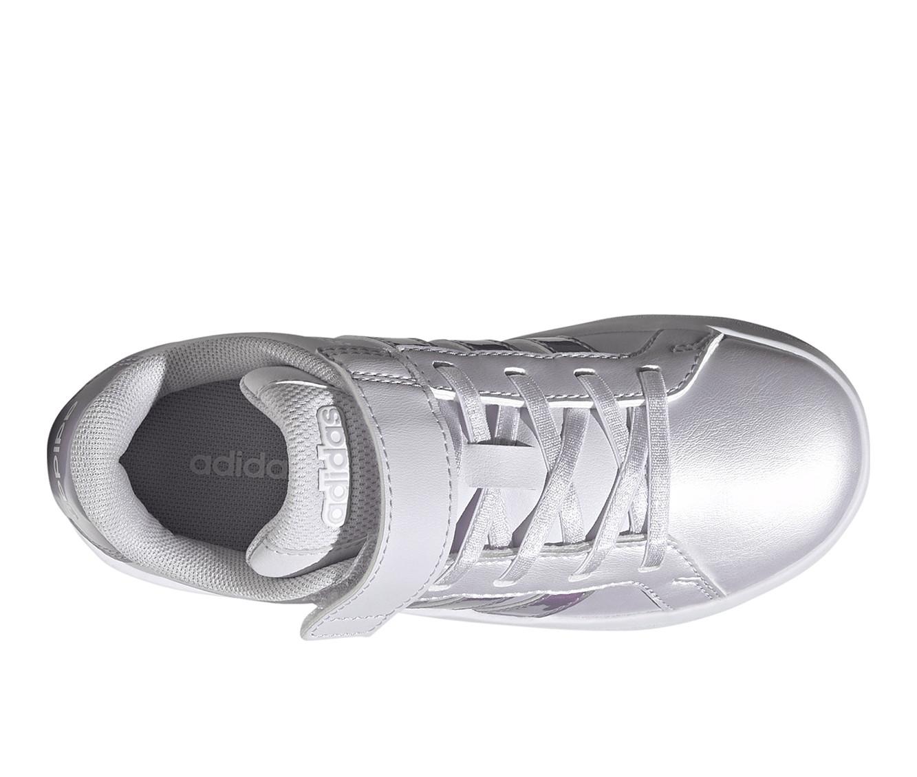 Girls' Adidas Little Kid Grand Court 3.0 El C Sneakers