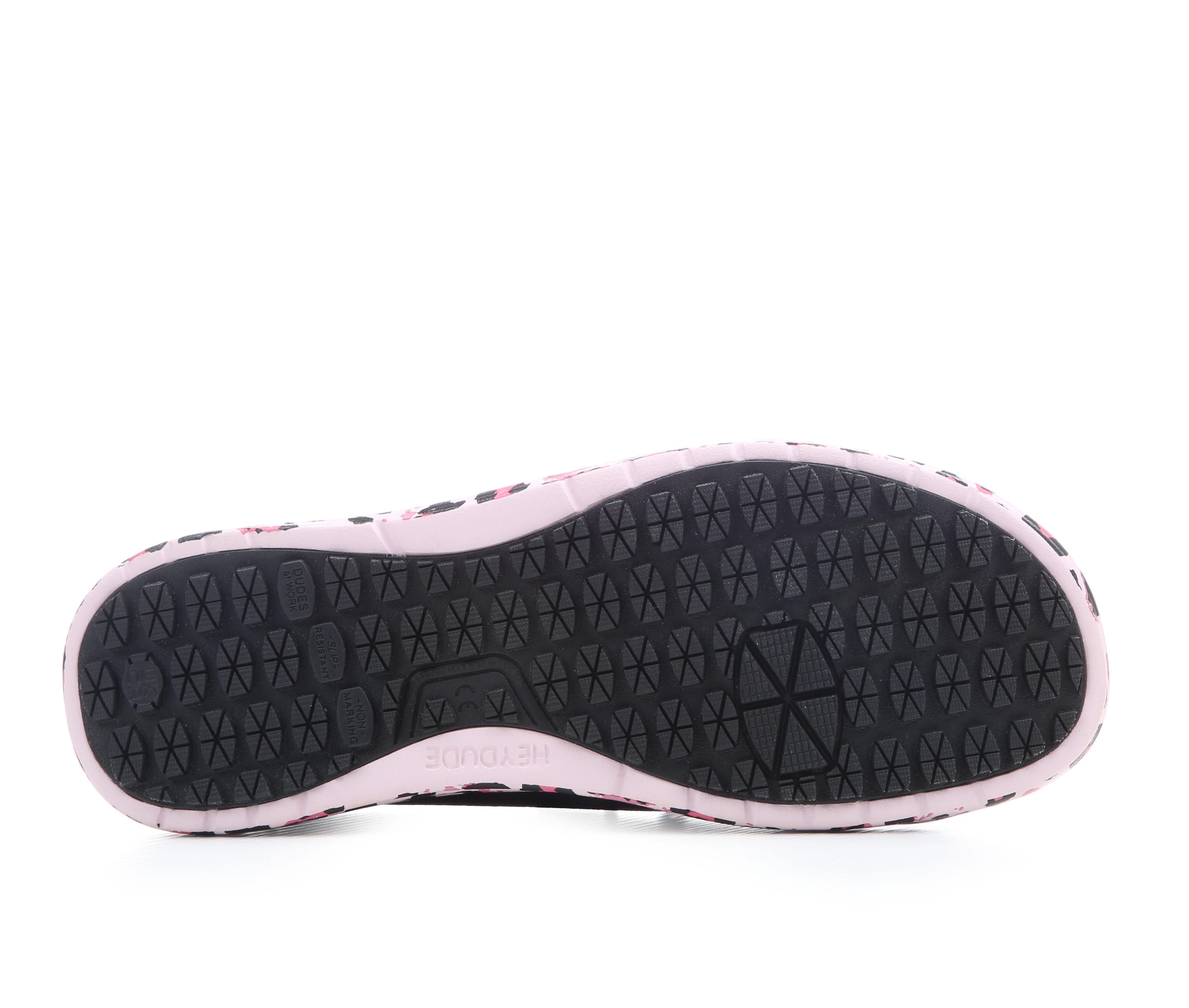 Women's HEYDUDE Wendy Work CE Leopard Slip Resistant Shoes