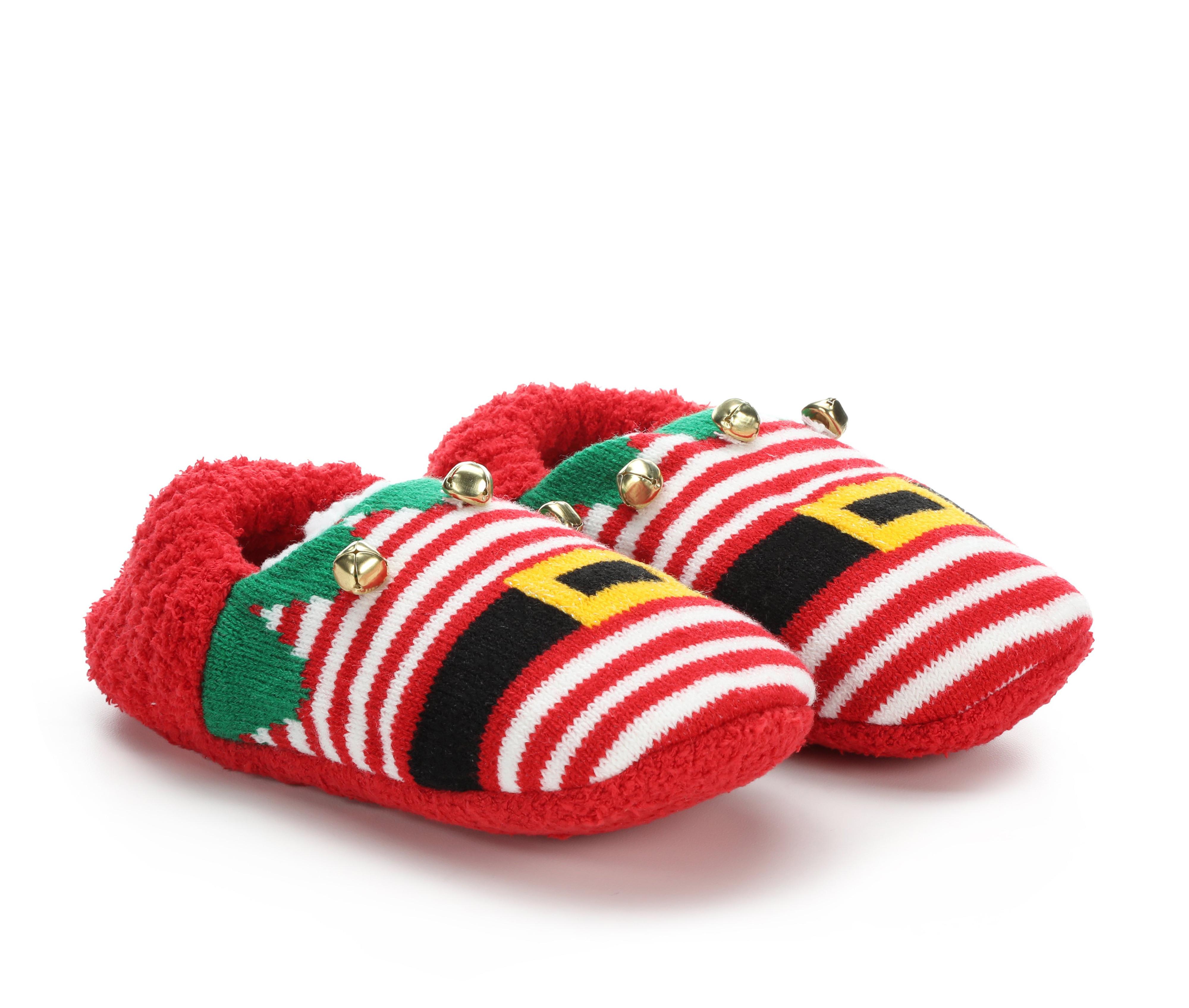 LEGALE Elf Jingle Bell Sherpa Lined Slipper Slippers
